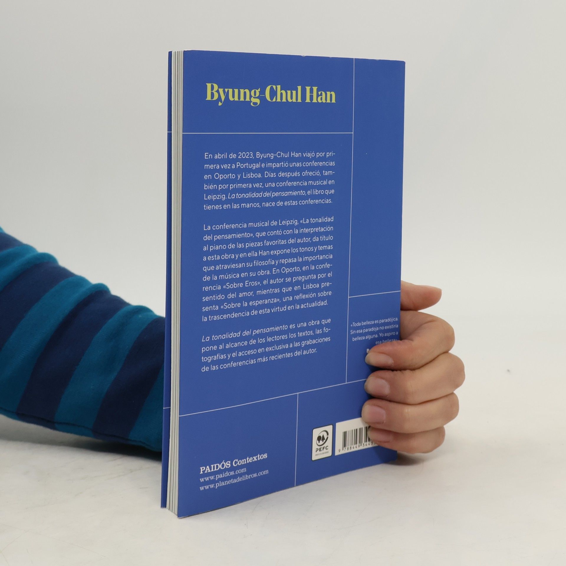 Byung-Chul Han Contextos: La tonalidad del pensamiento