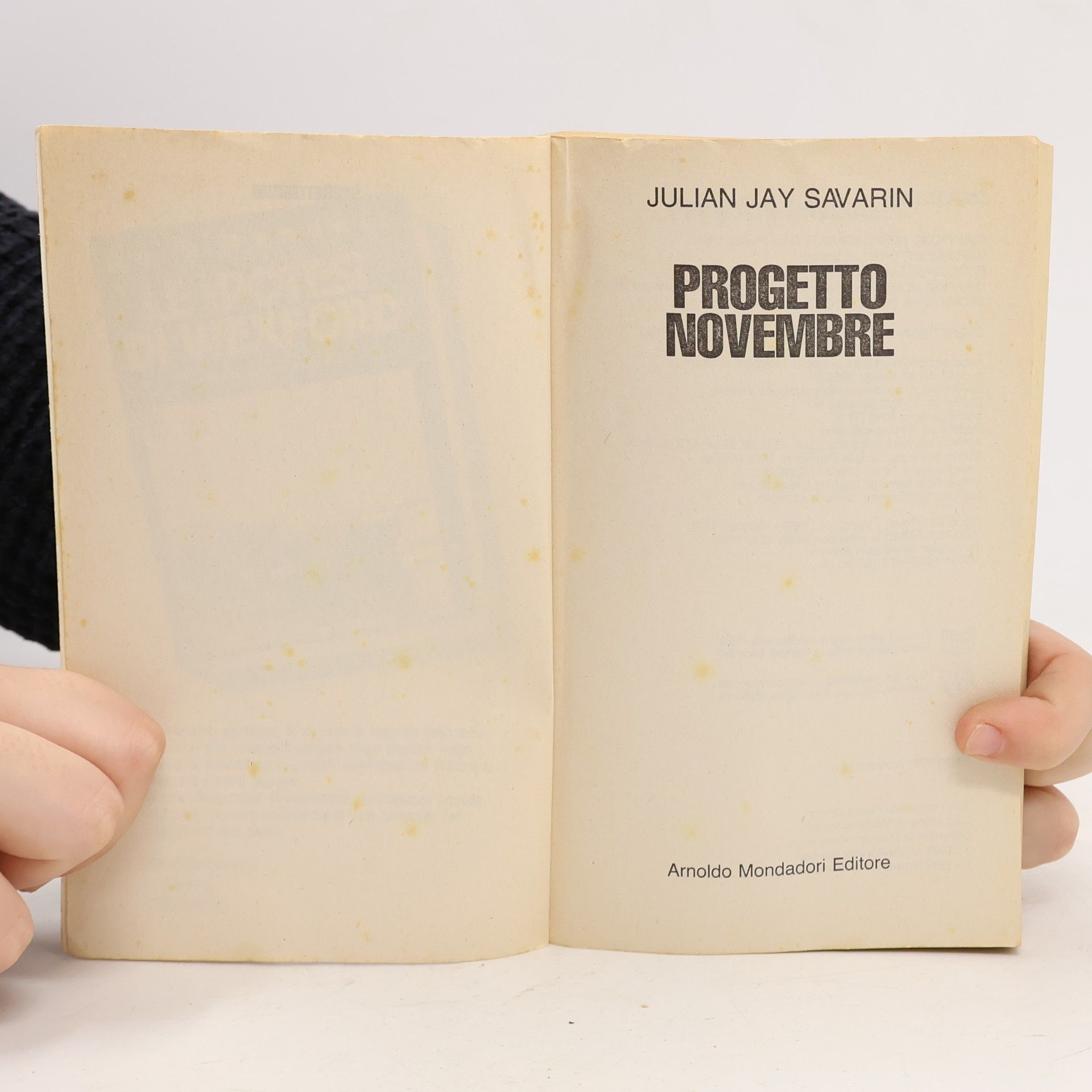 Julian Jay Savarin Progetto novembre