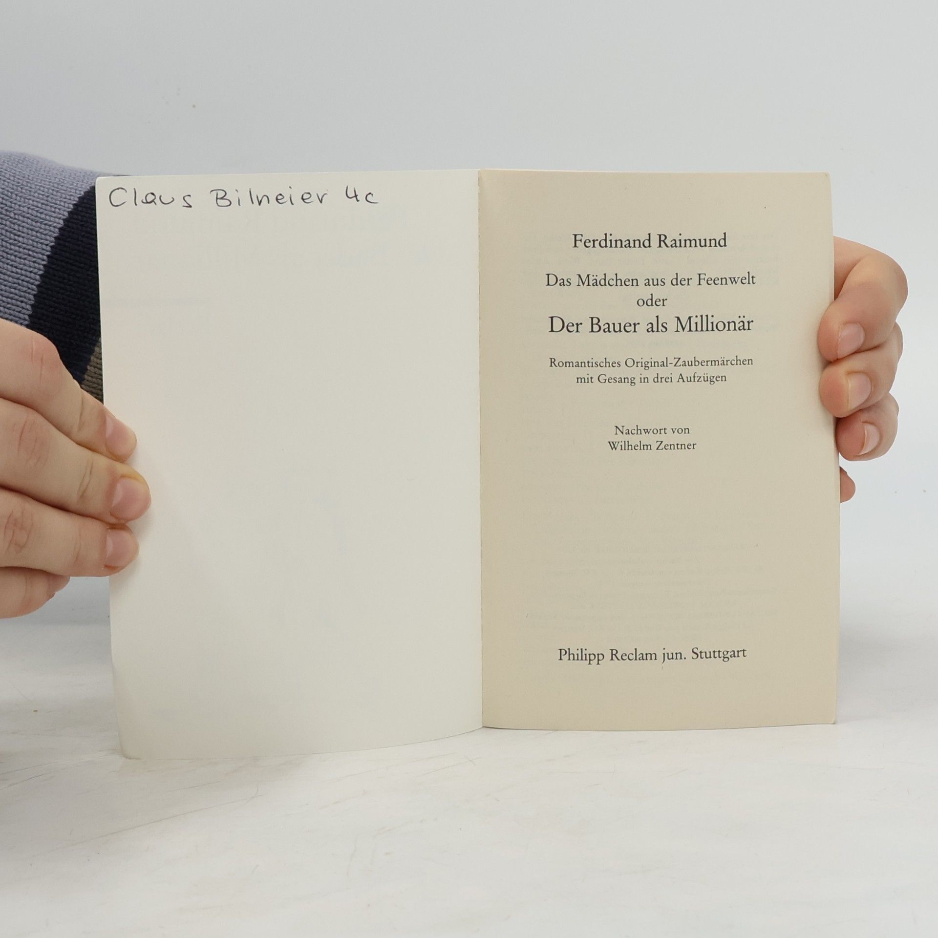Ferdinand Raimund Der Bauer als Millionär