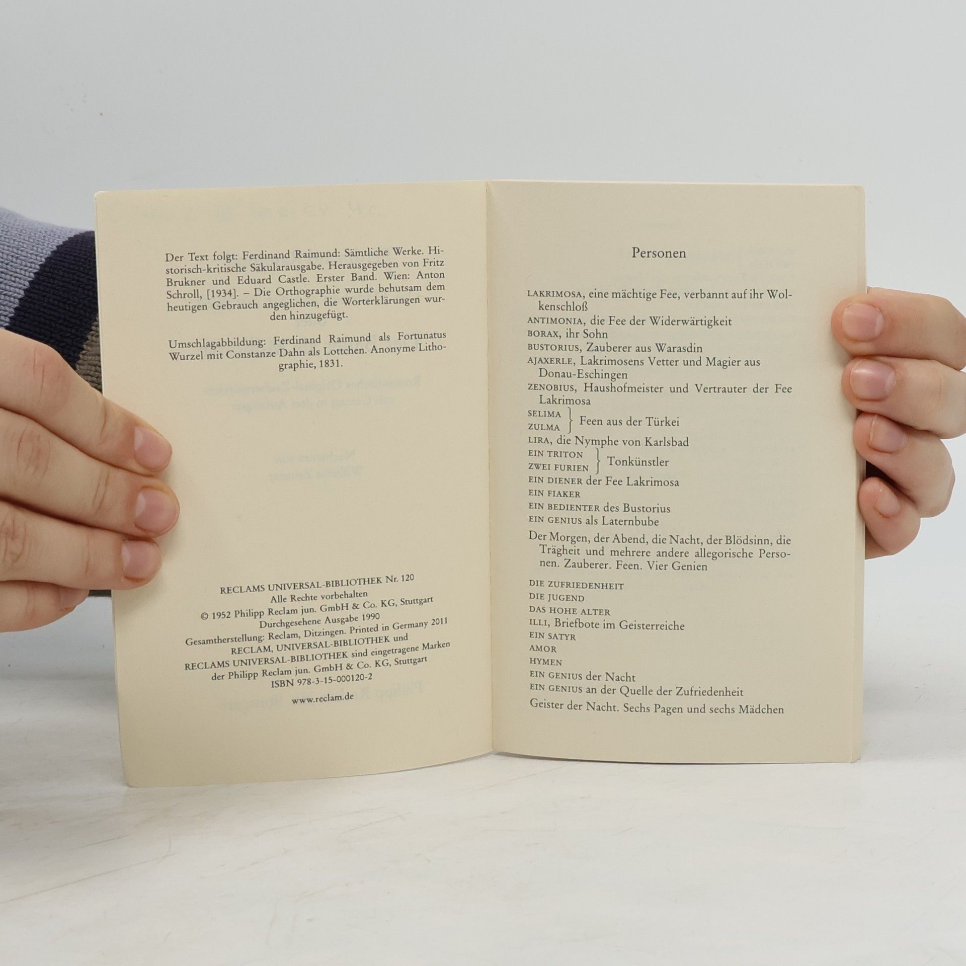 Ferdinand Raimund Der Bauer als Millionär