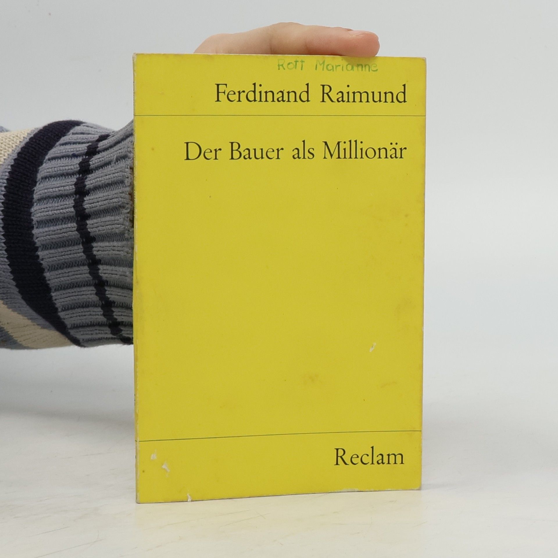 Ferdinand Raimund Der Bauer als Millionär