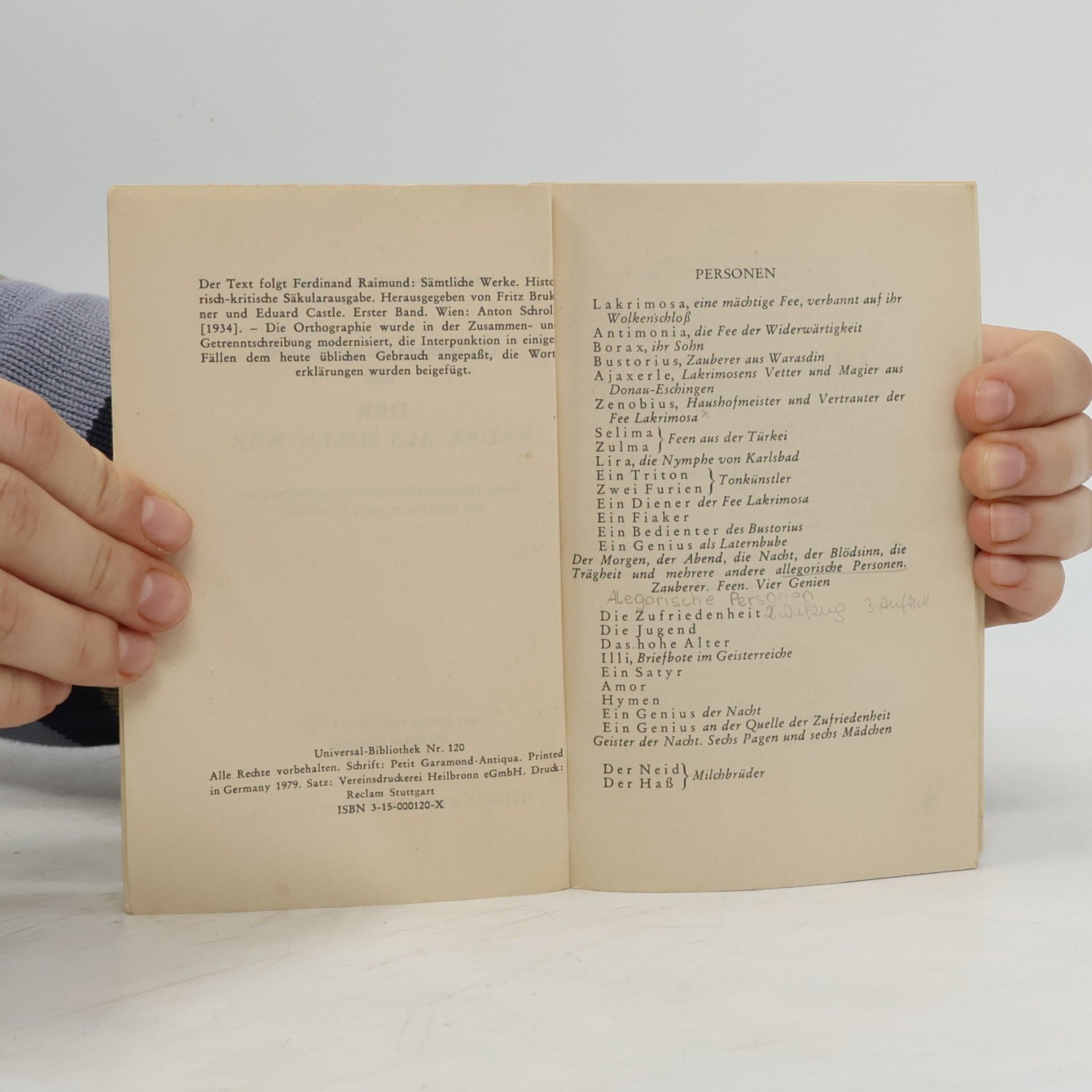 Ferdinand Raimund Der Bauer als Millionär