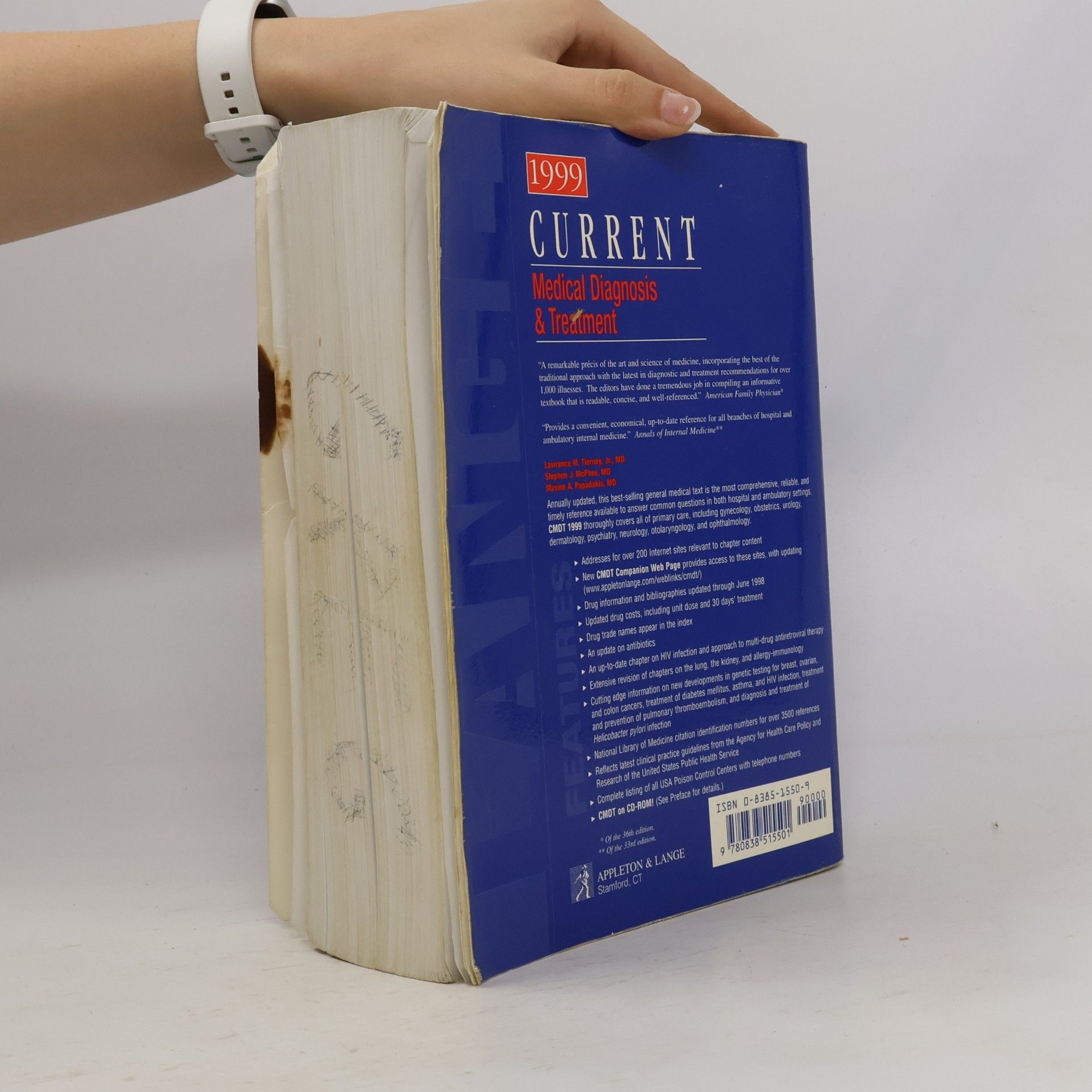 Lawrence M. Tierney Current Medical Diagnosis & Treatment 1999 - 38th Edition