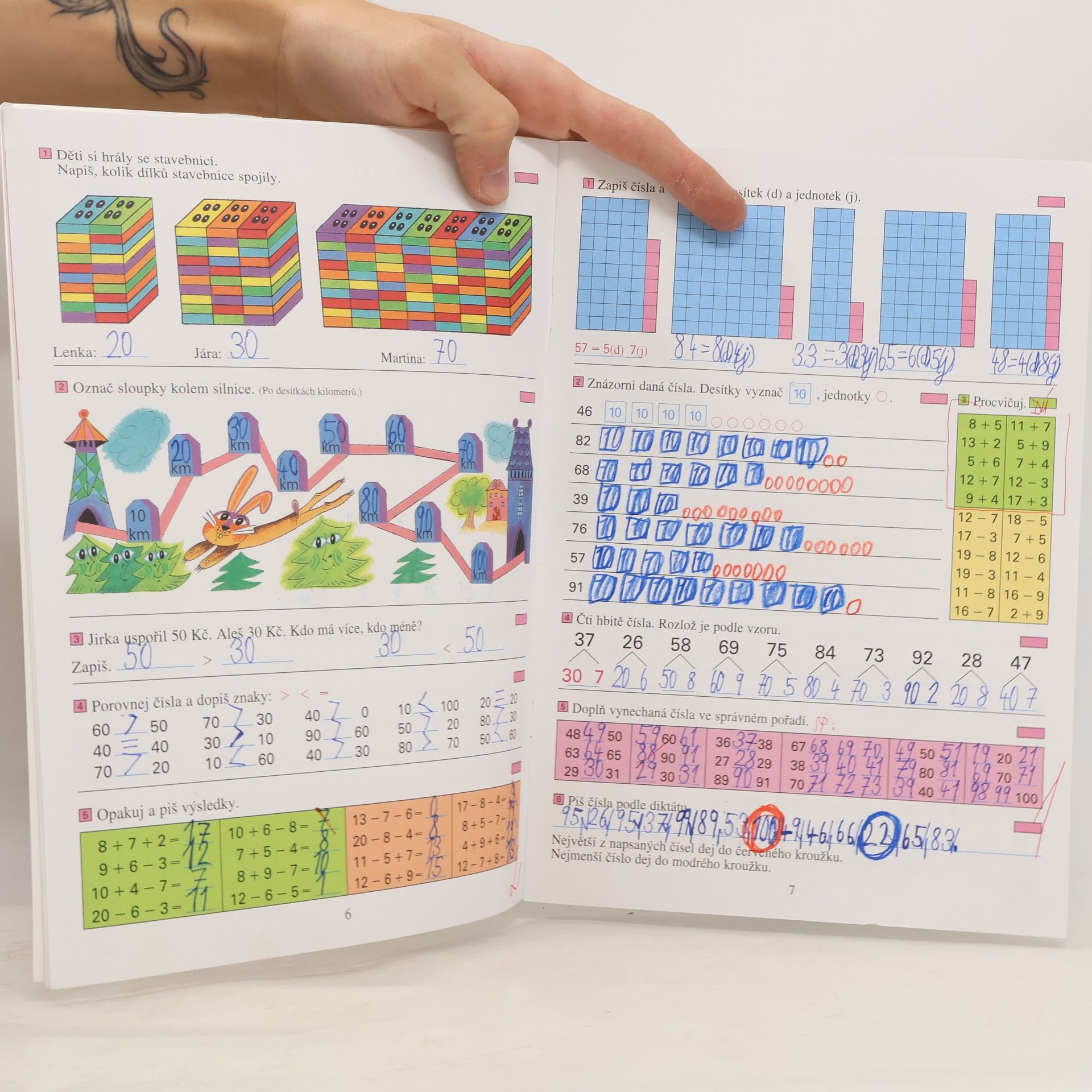 Vlasta Landová Matematika 5. Numerace do 100, sčítání a odčítání bez přechodu desítky