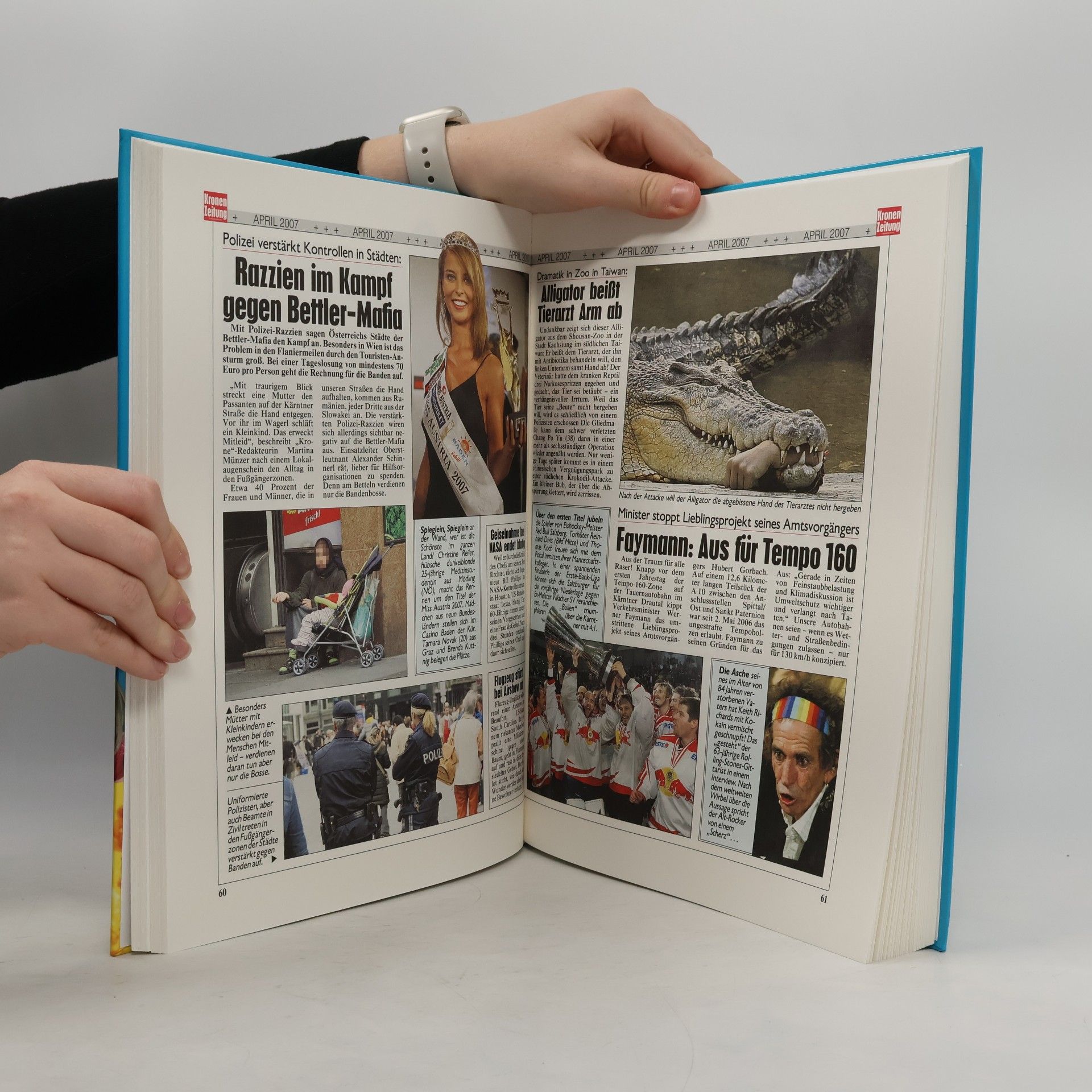 Christoph Budin Schlagzeilen 2007. Kronen Zeitung