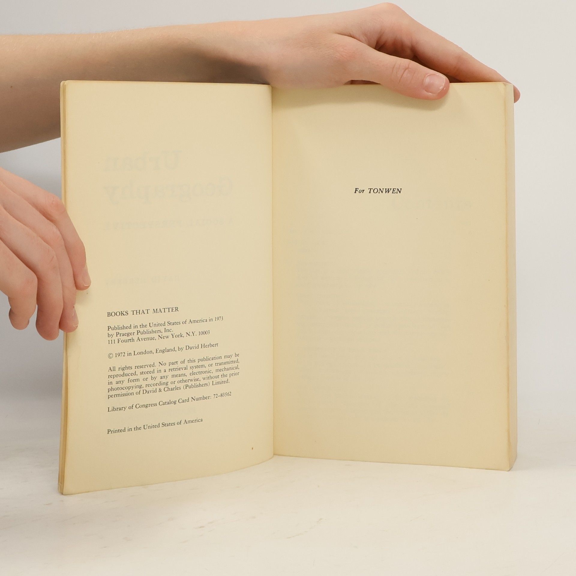 David Herbert Urban Geography