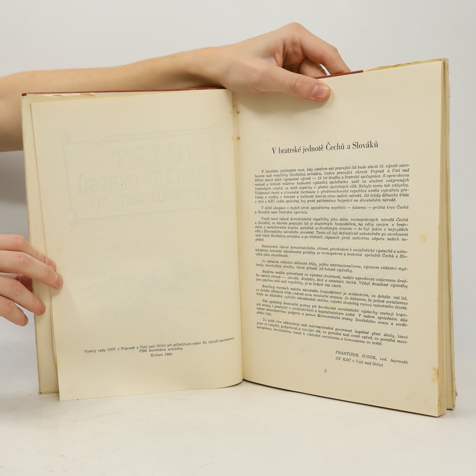 Autorenkollektiv 10 let družby obcí a okresů Poprad - Ústí nad Orlicí. 1950-1960