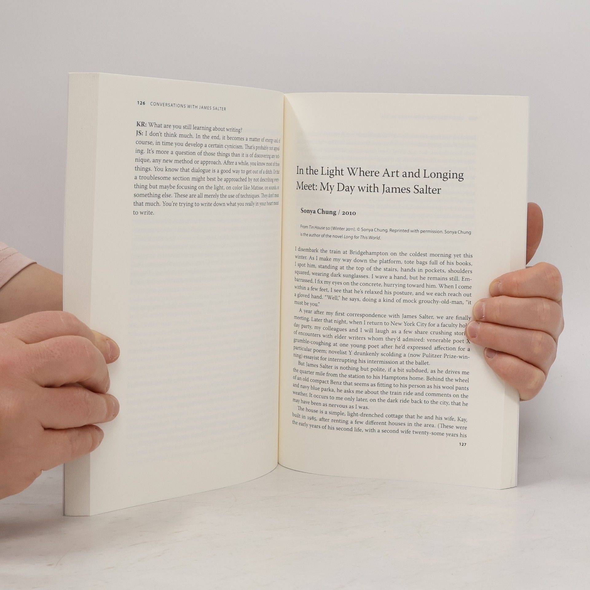 Jennifer Levasseur Conversations with James Salter