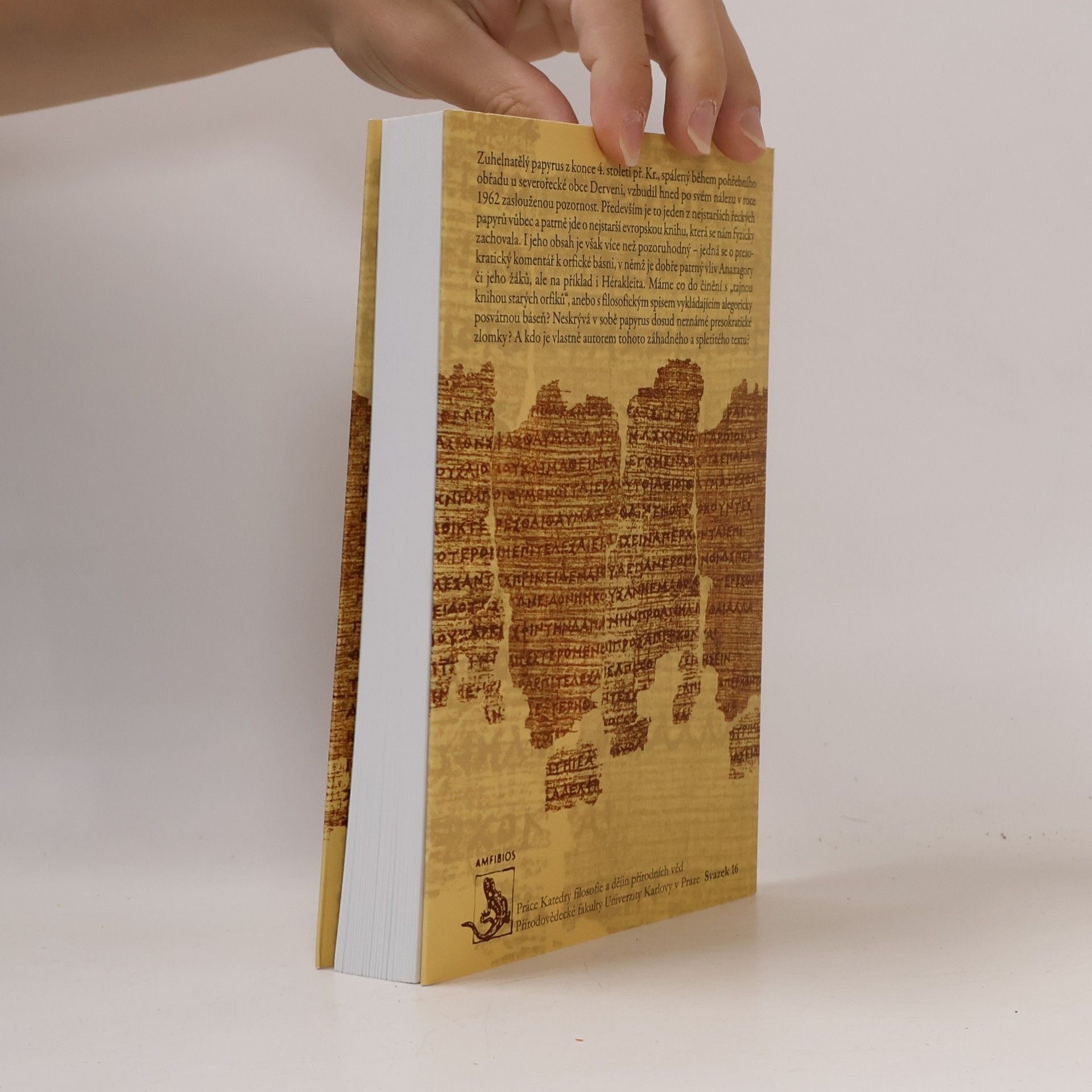 Vojtěch Hladký Papyrus Derveni