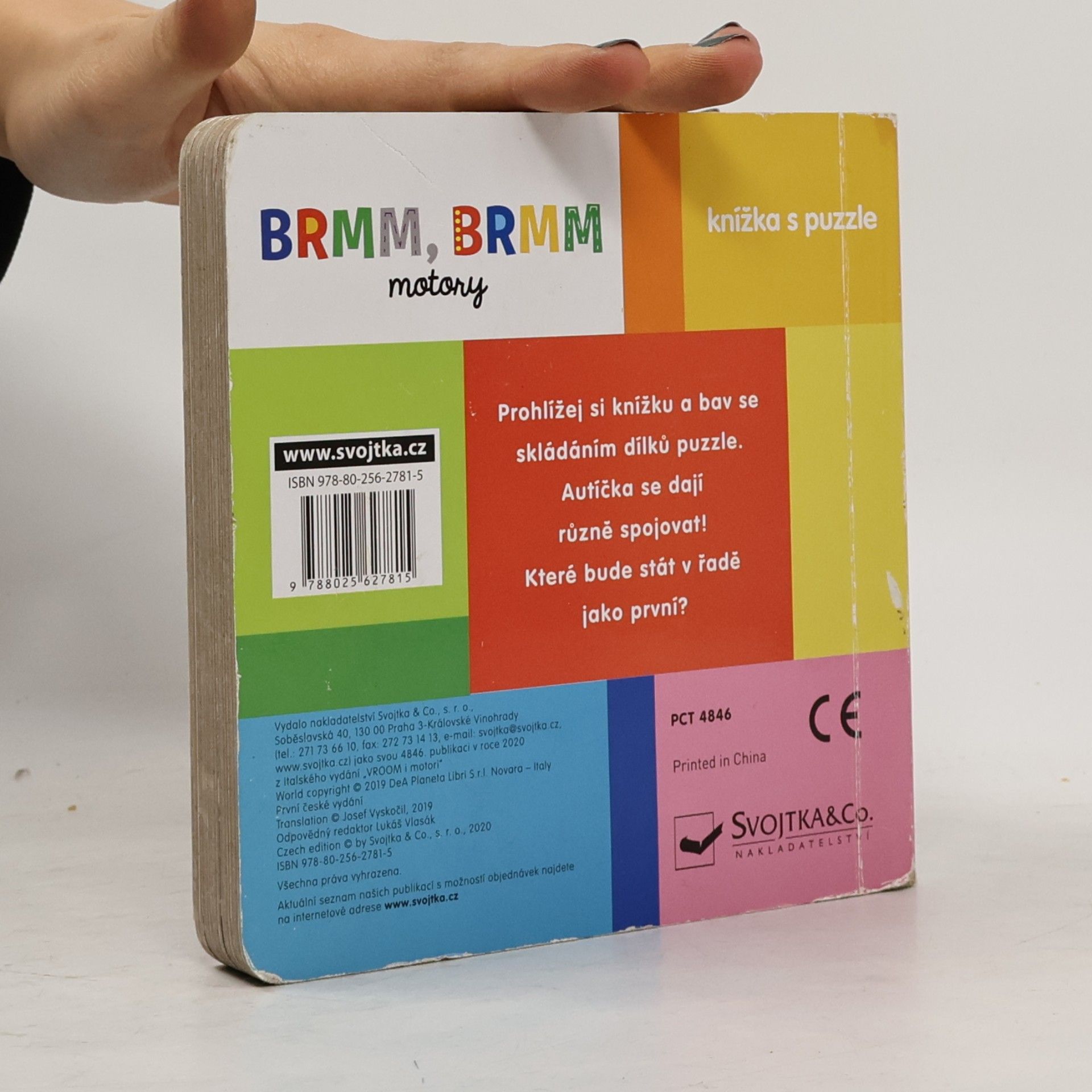 Beatrice Tinarelli Brmm, brmm motory - Knížka s puzzle
