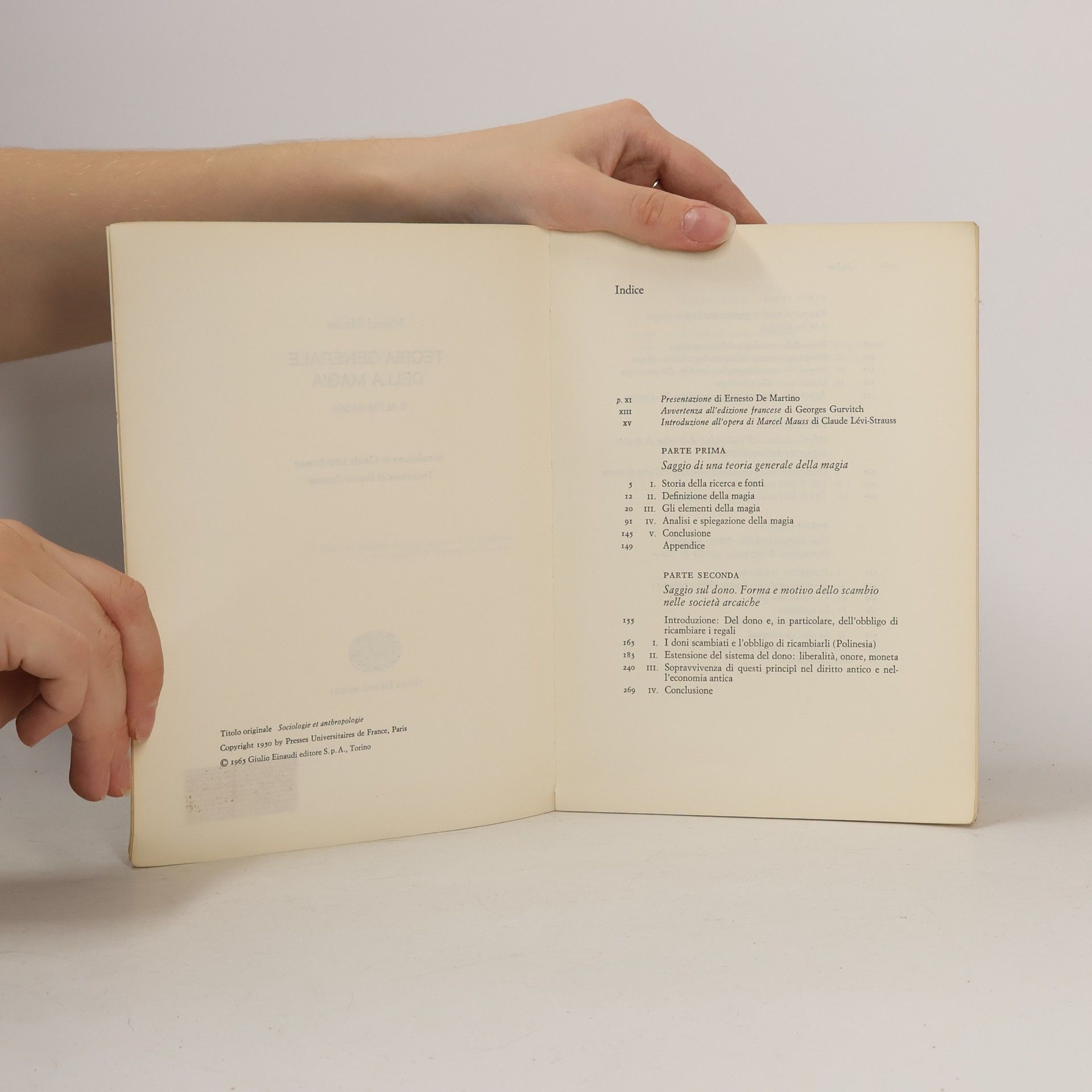 Marcel Mauss Teoria generale della magia