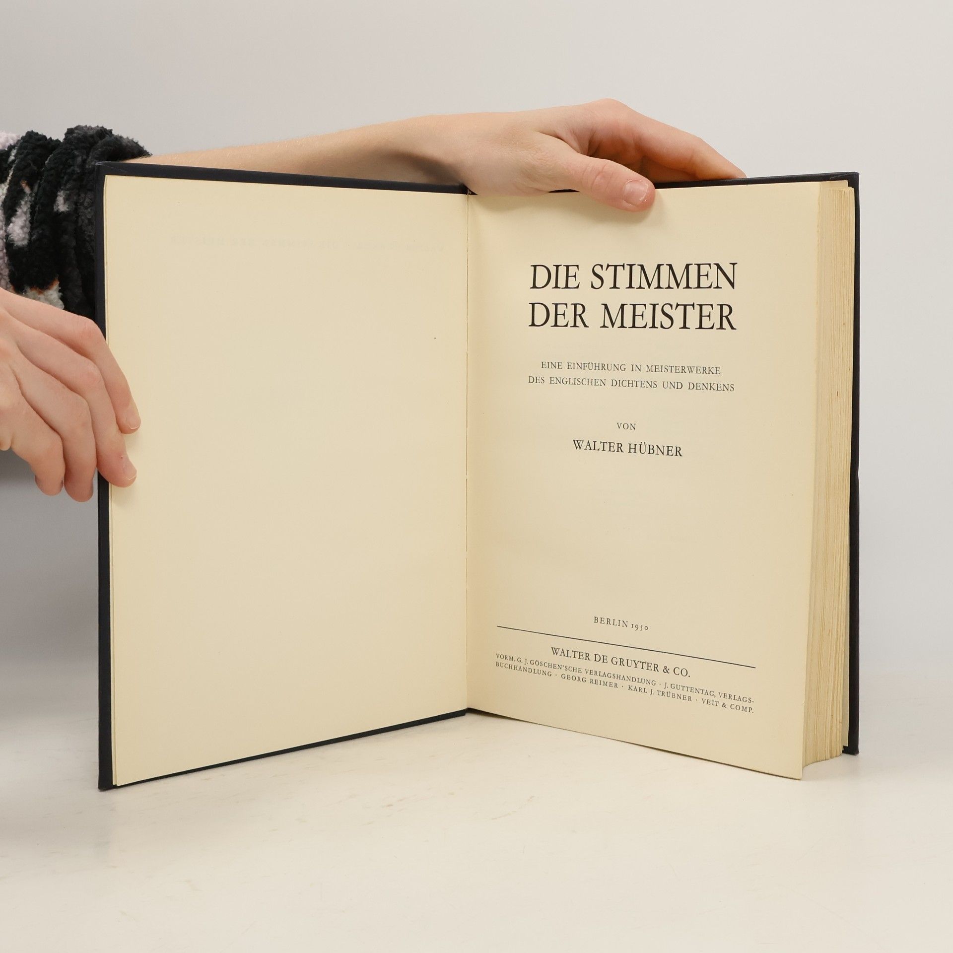 Walter Hübner Die Stimmen der Meister