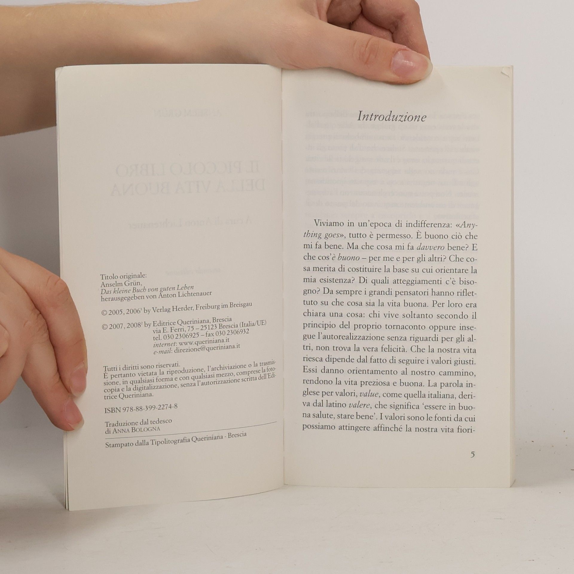 Anselm Grün Il piccolo libro della vita buona