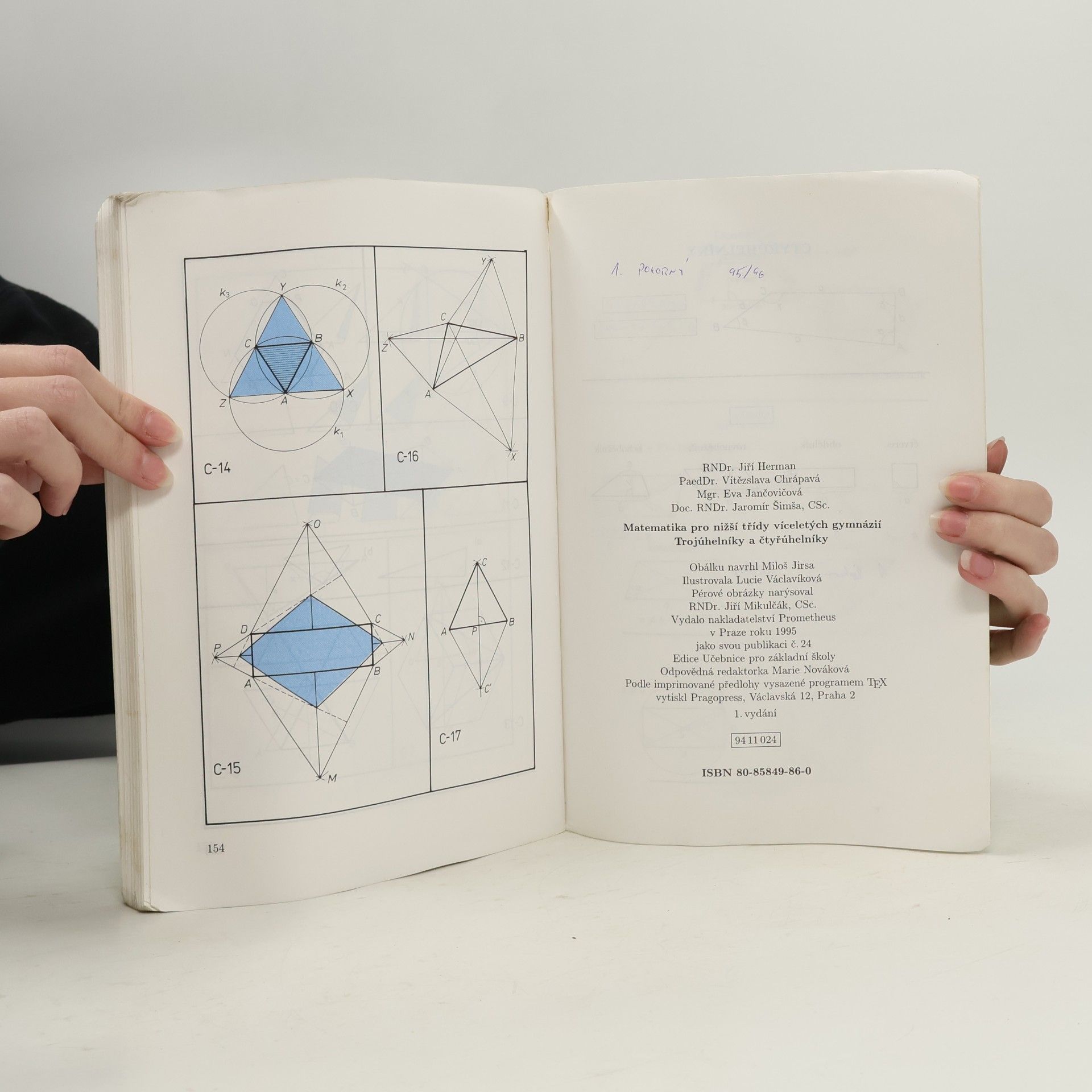Kolektiv autorů Matematika. Prima. Trojúhelníky a čtyřúhelníky