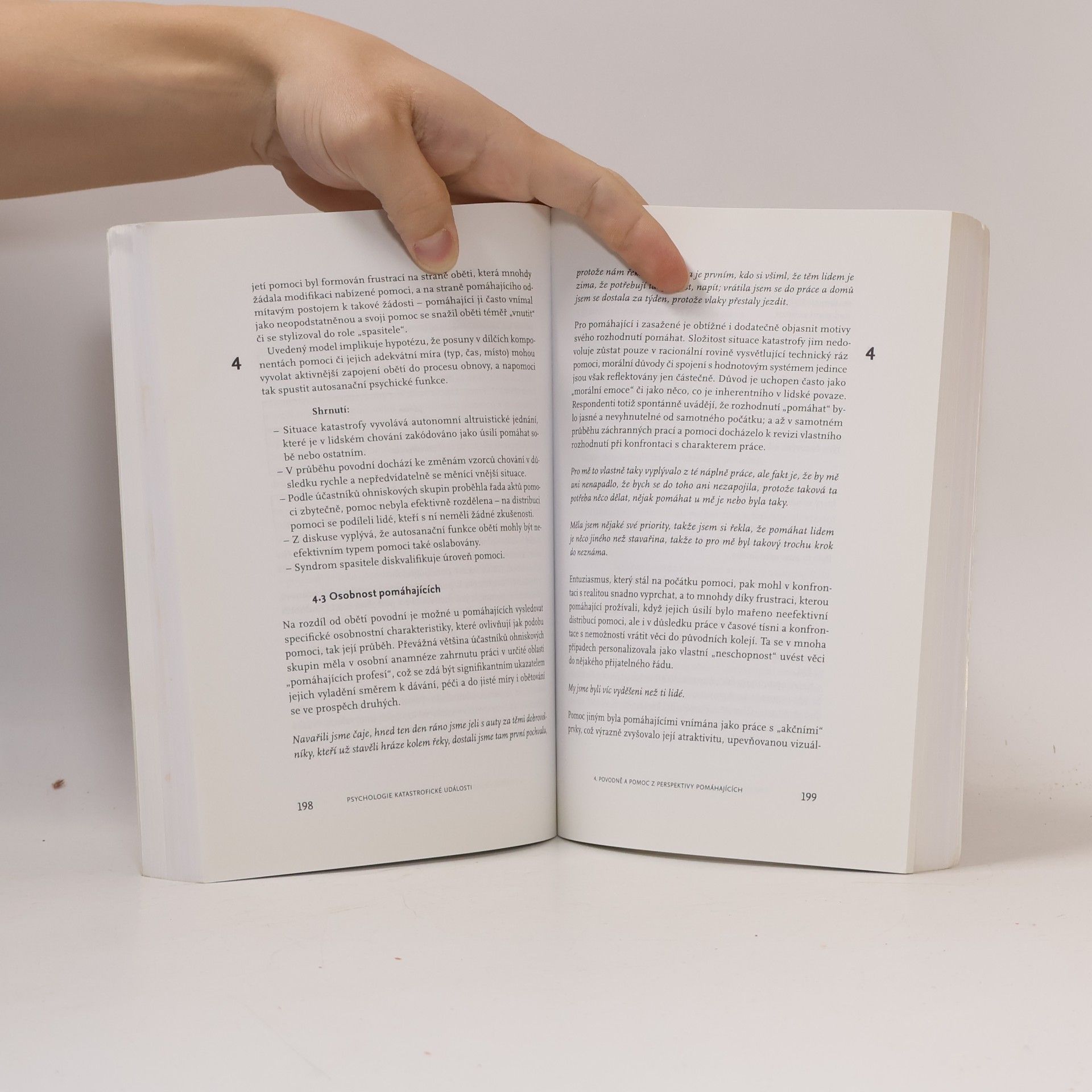 Tomáš Kohoutek Psychologie katastrofické události