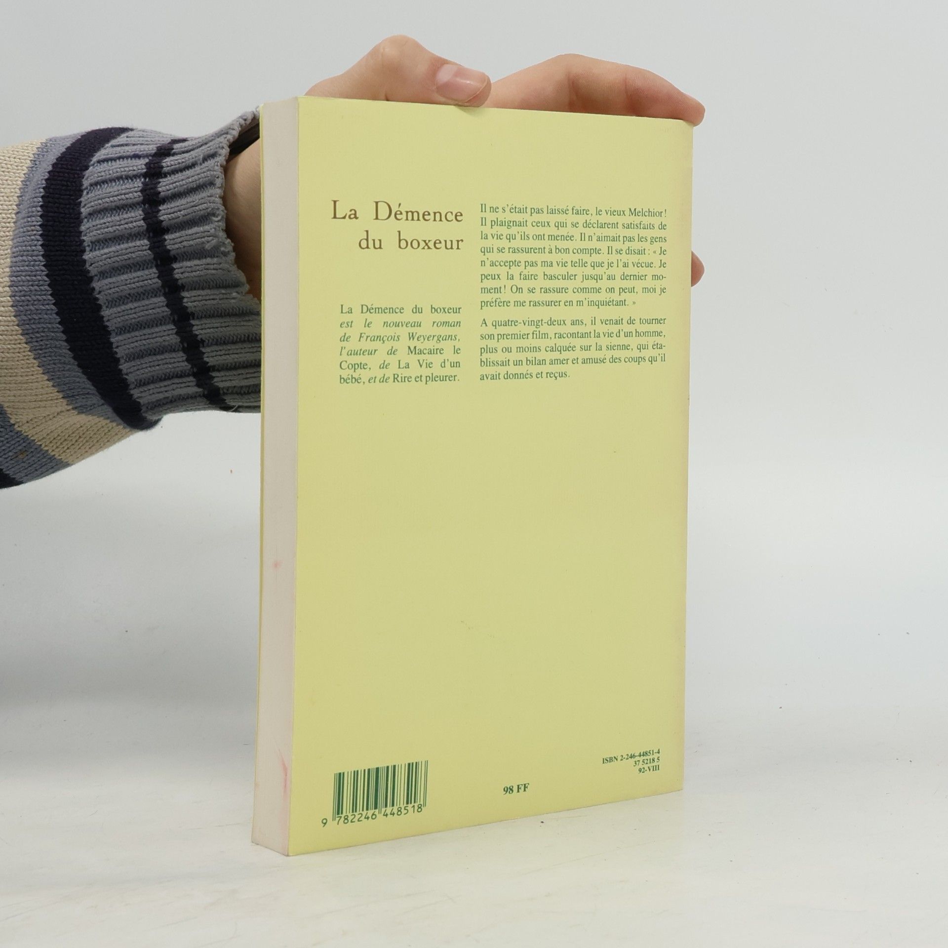 François Weyergans La démence du boxeur