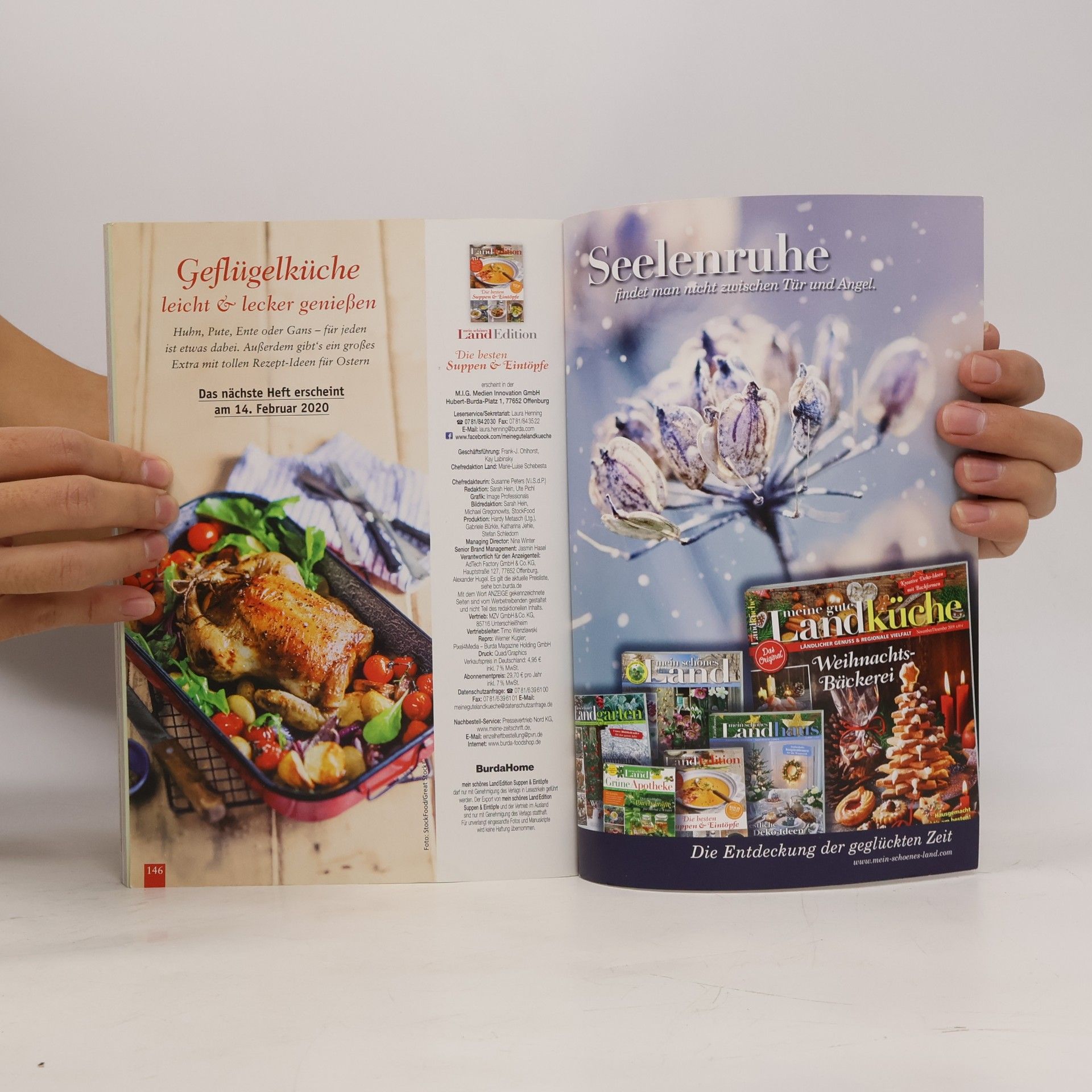 Kolektiv autorů Mein schönes Land Edition 1/2020. Die besten Suppen & Eintöpfe