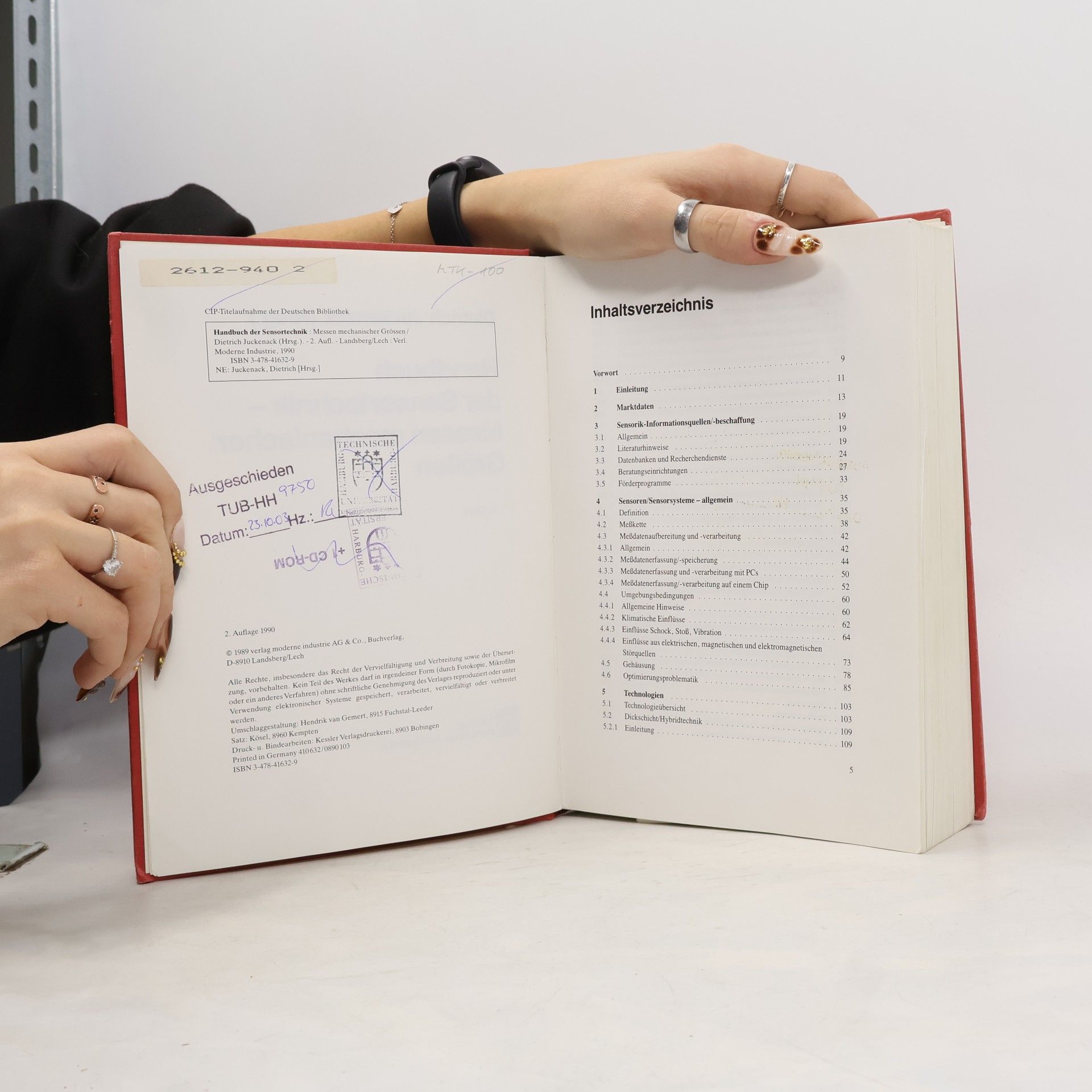 Dietrich Juckenack Handbuch der Sensortechnik