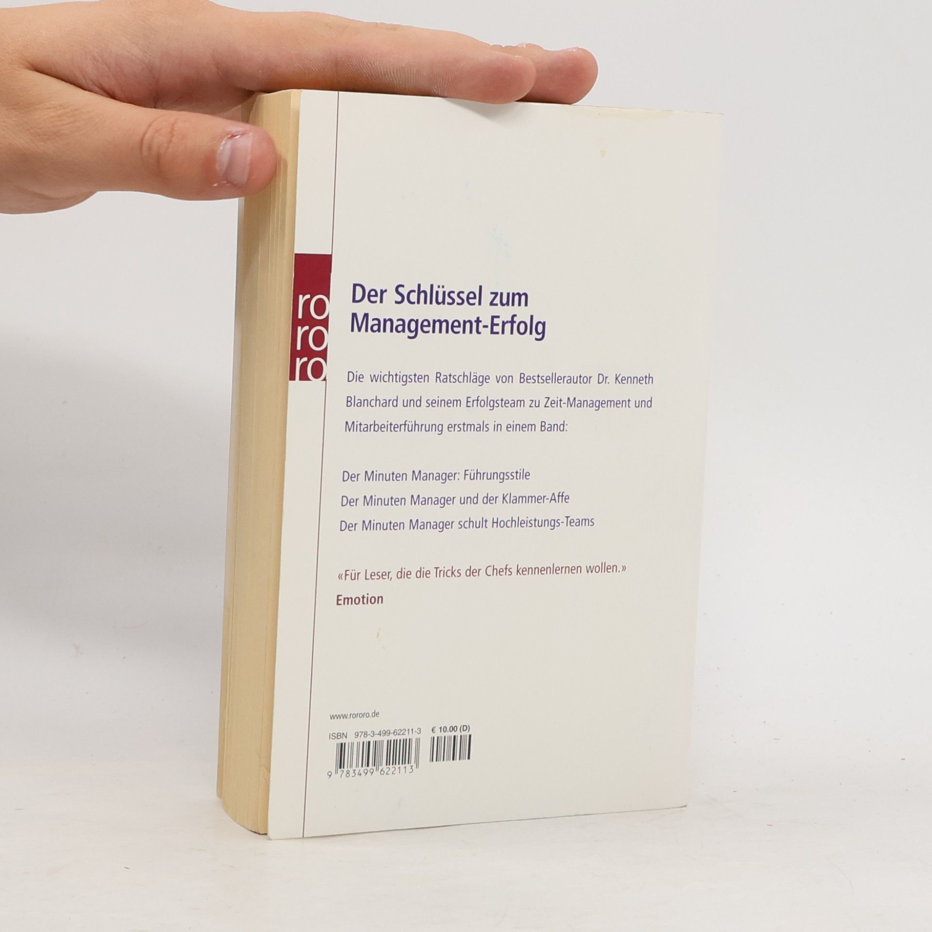 Kenneth Hartley Blanchard Das Minuten-Manager-Buch