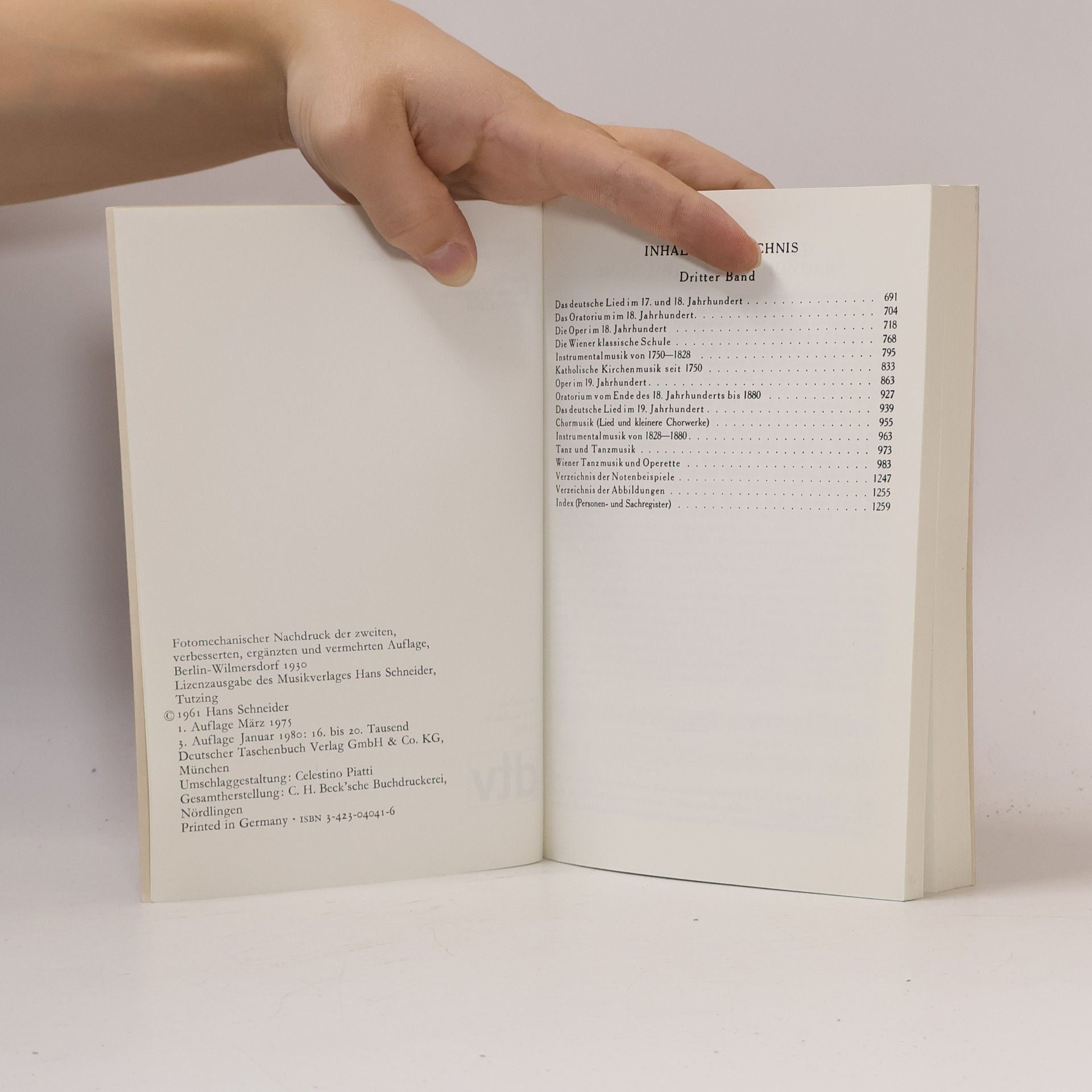 Guido Adler Handbuch der Musikgeschichte. Band 3
