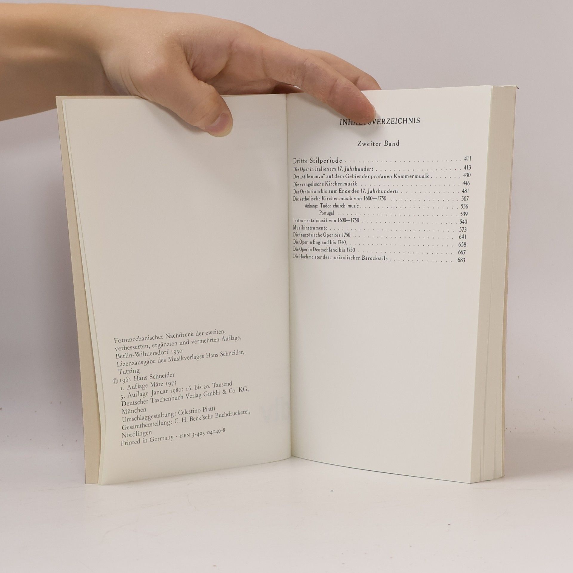 Guido Adler Handbuch der Musikgeschichte. Band 2, Dritte Stilperiode