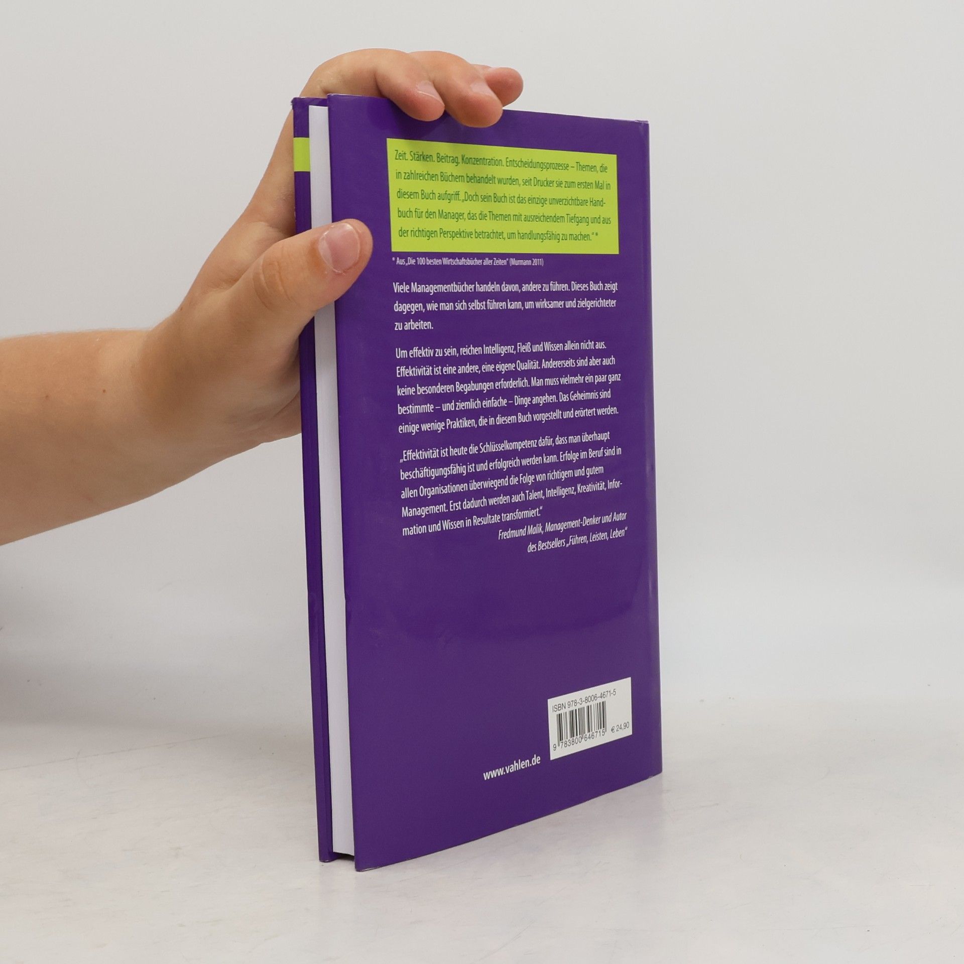 Peter Drucker VAHLEN Business Essentials: The Effective Executive