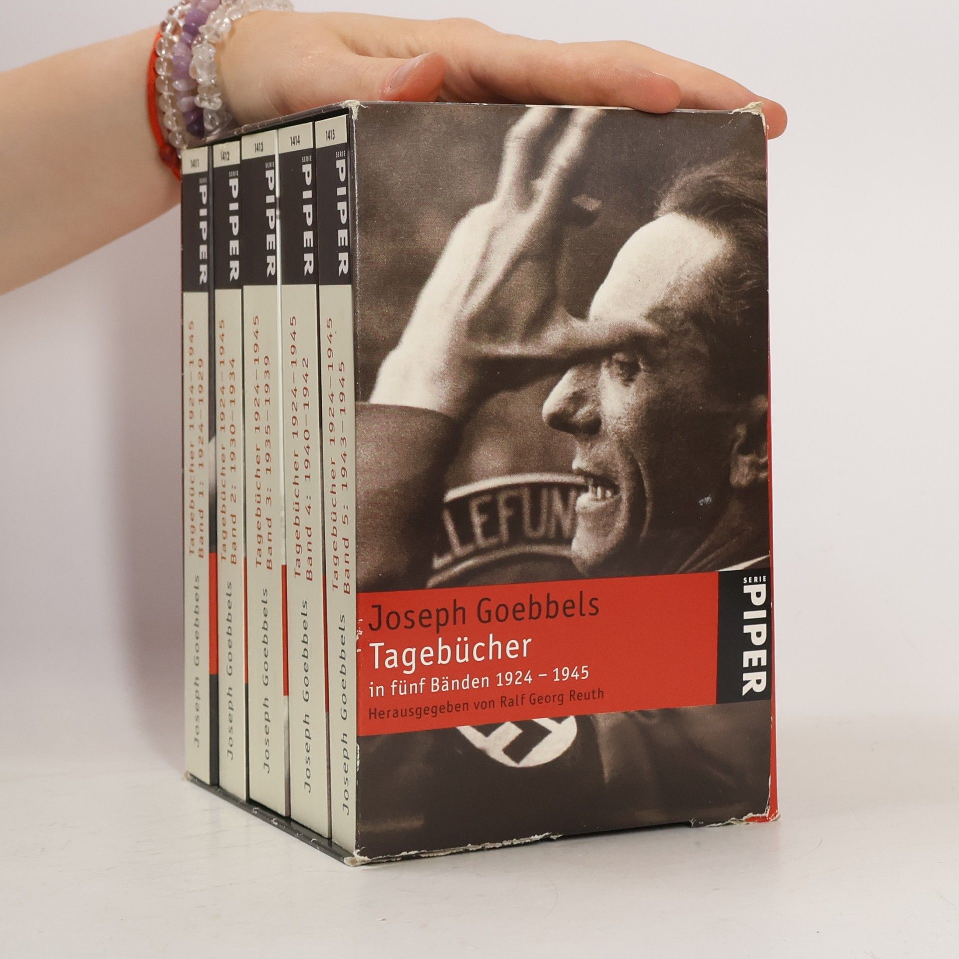Joseph Paul Goebbels Tagebücher 1924-1945. 5 Bände in Kassette