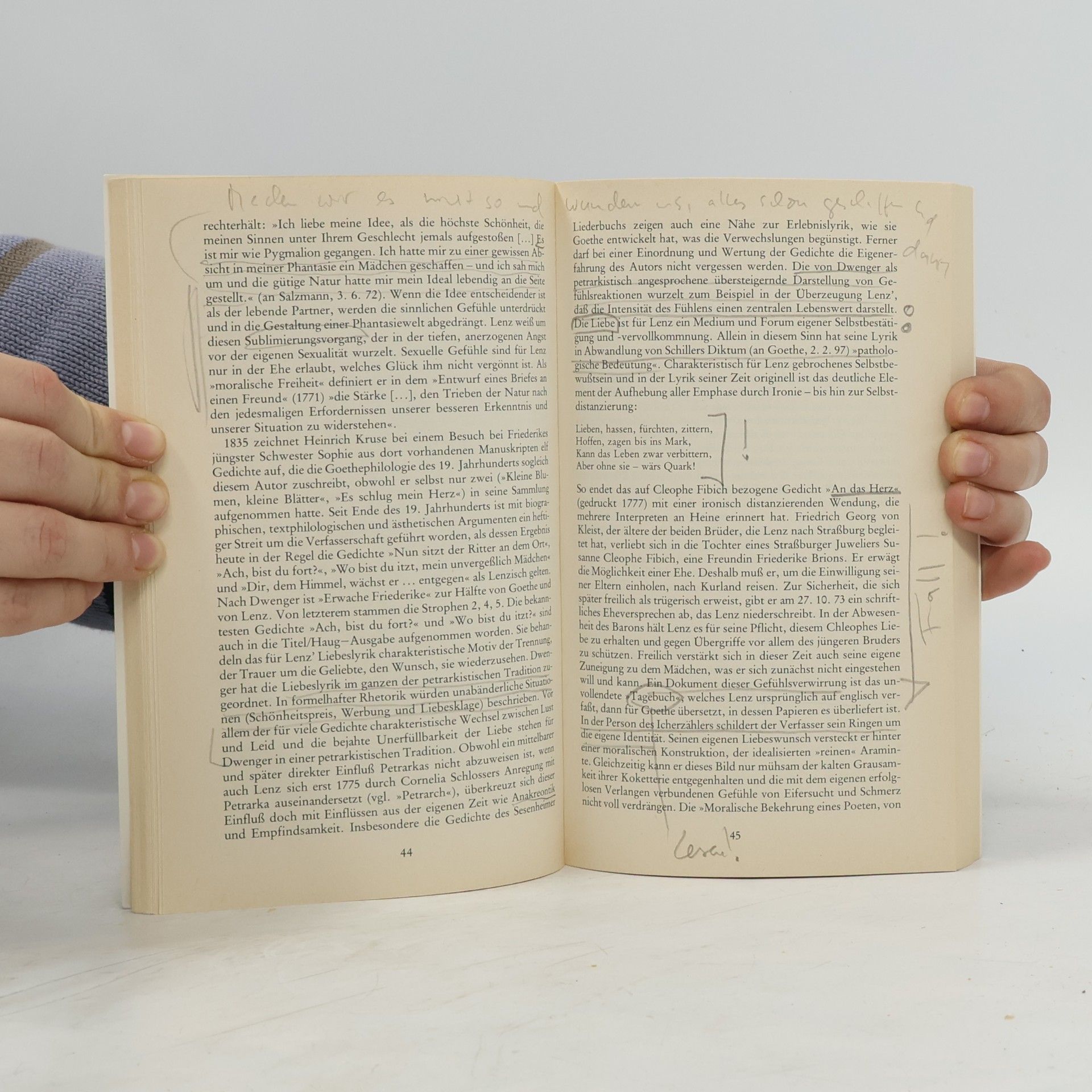 Hans-Gerhard Winter Sammlung Metzler - 233: J. M. R. Lenz