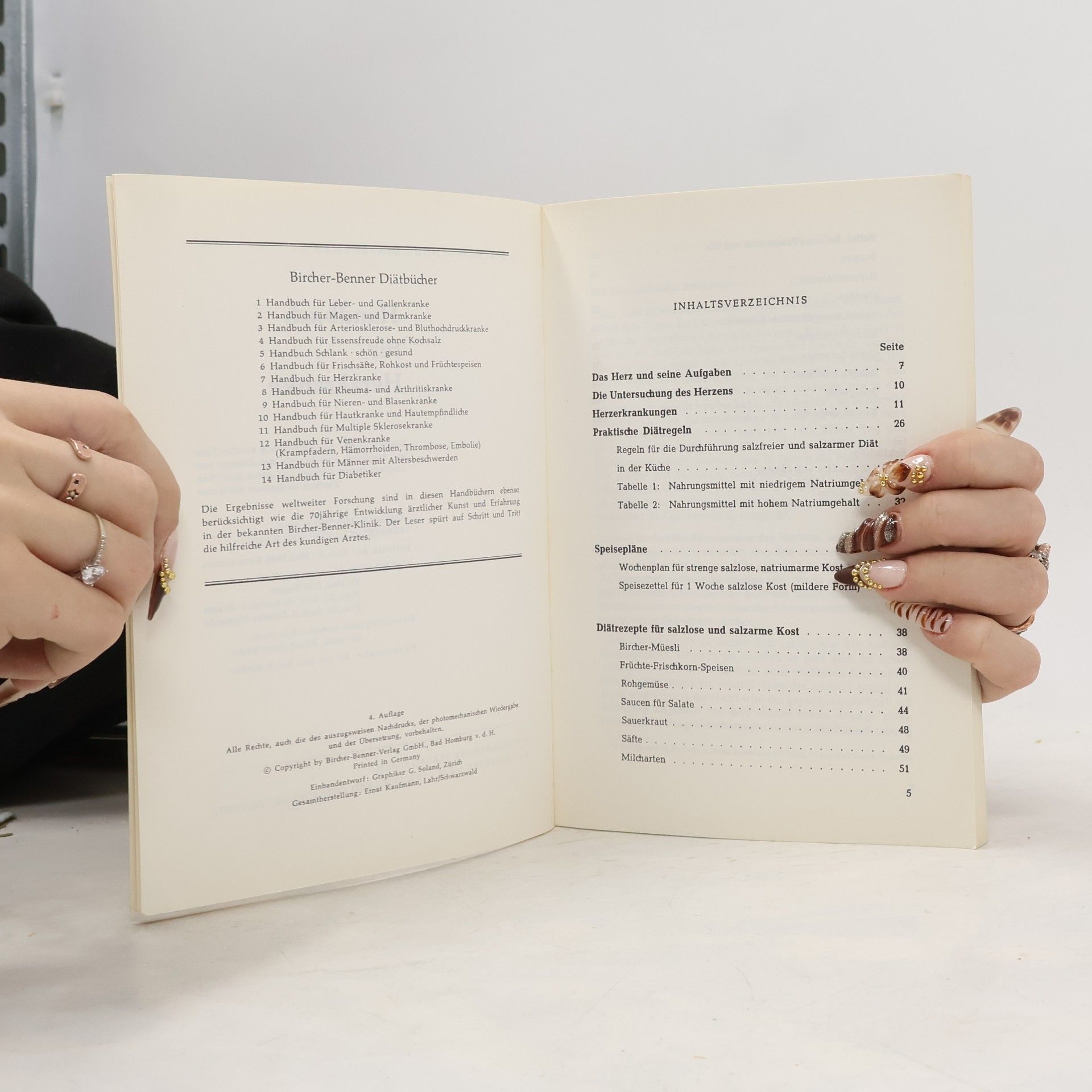 G. Soland Bircher-Benner-Handbuch für Herzkranke 7
