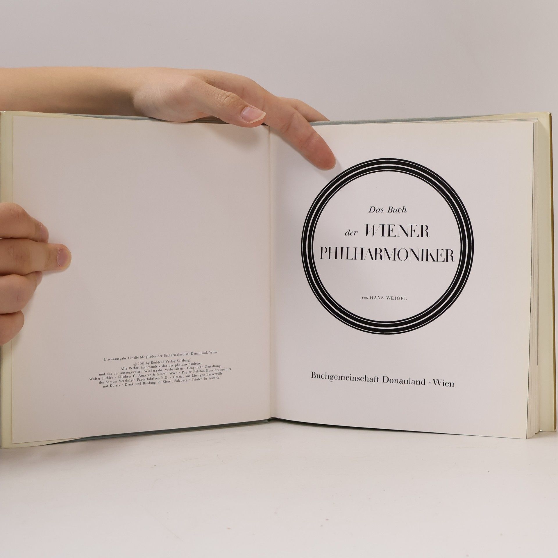 Hans Weigel Das Buch der Wiener Philharmoniker