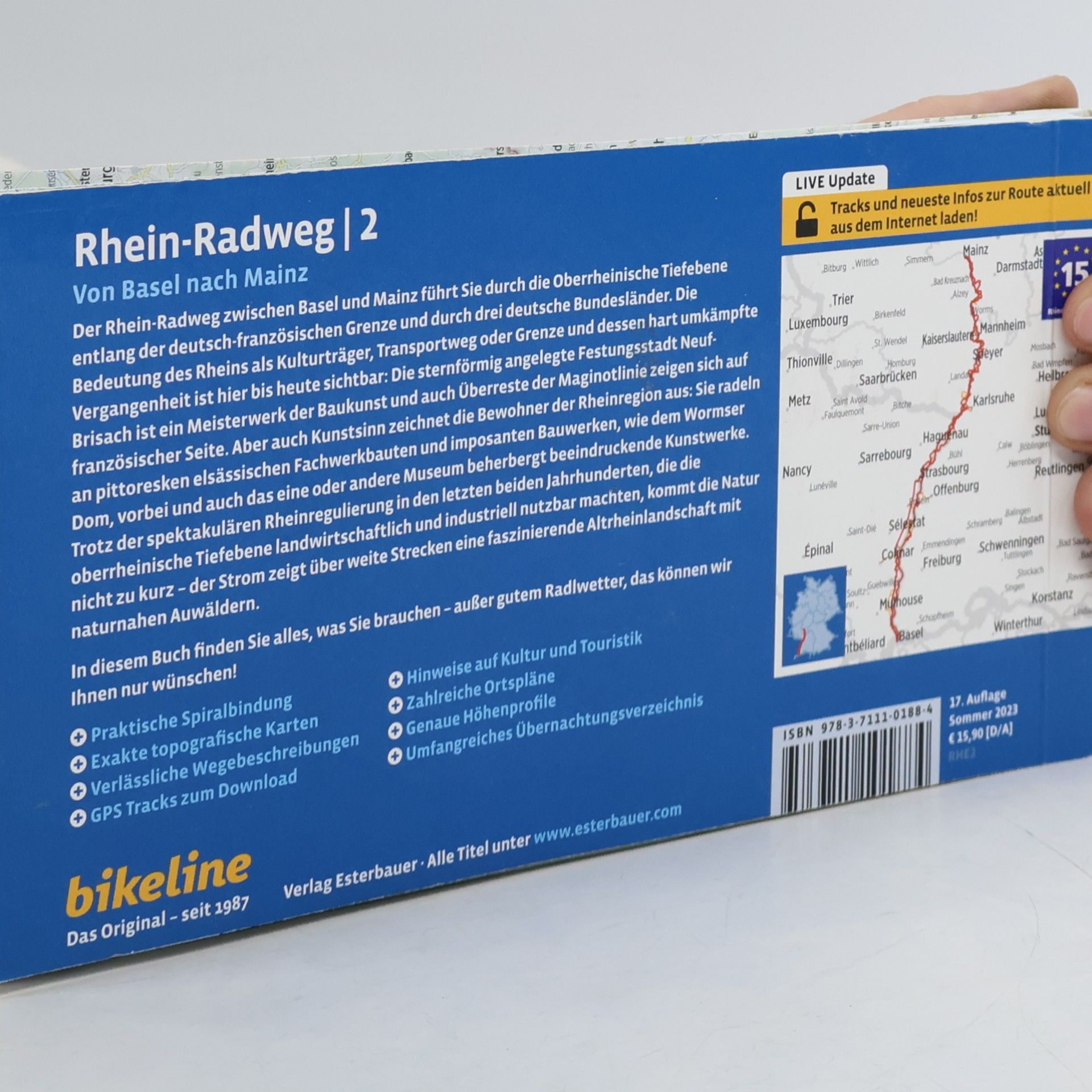 Esterbauer Verlag Rhein-Radweg / Rhein-Radweg Teil 2