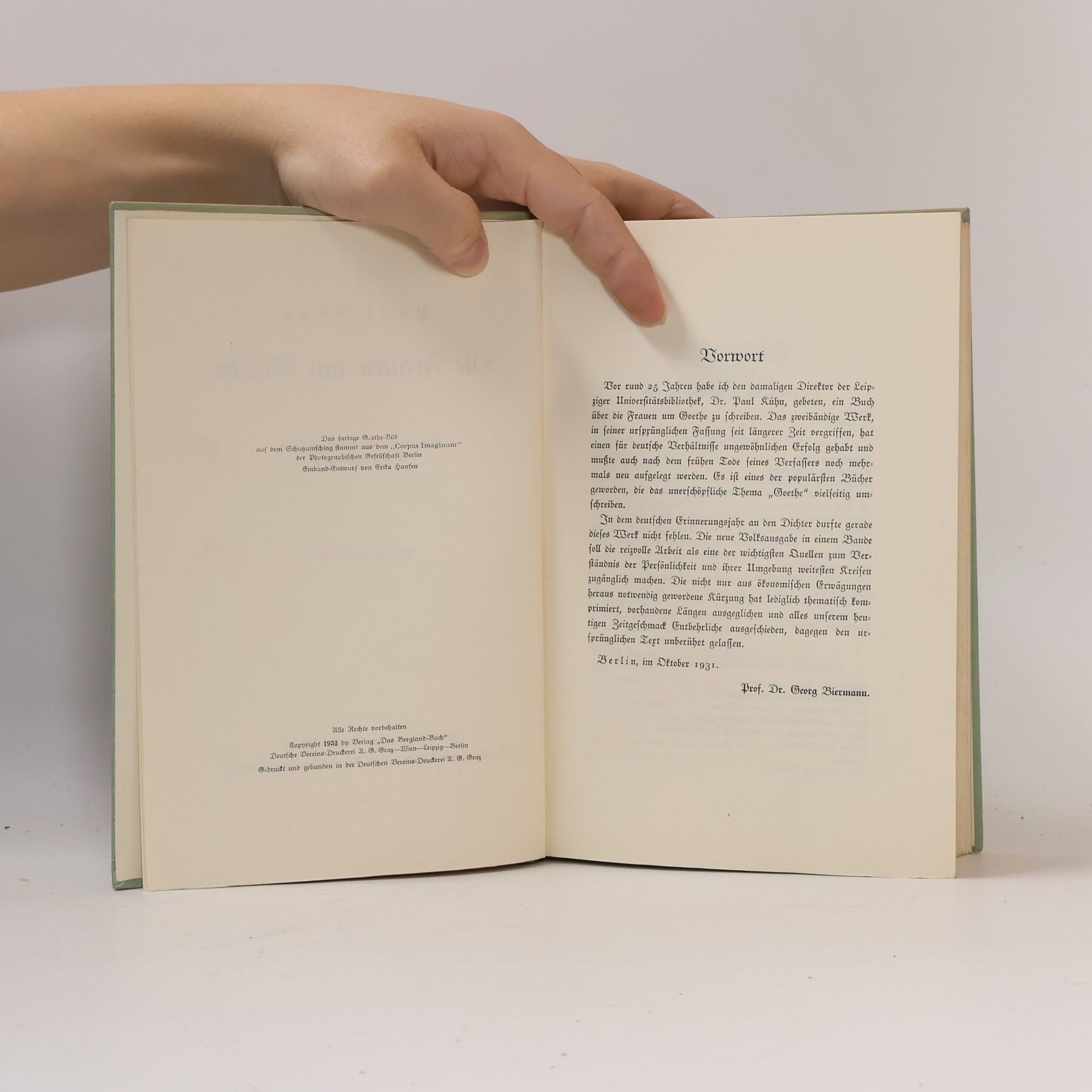 Paul Kühn Die Frauen um Goethe