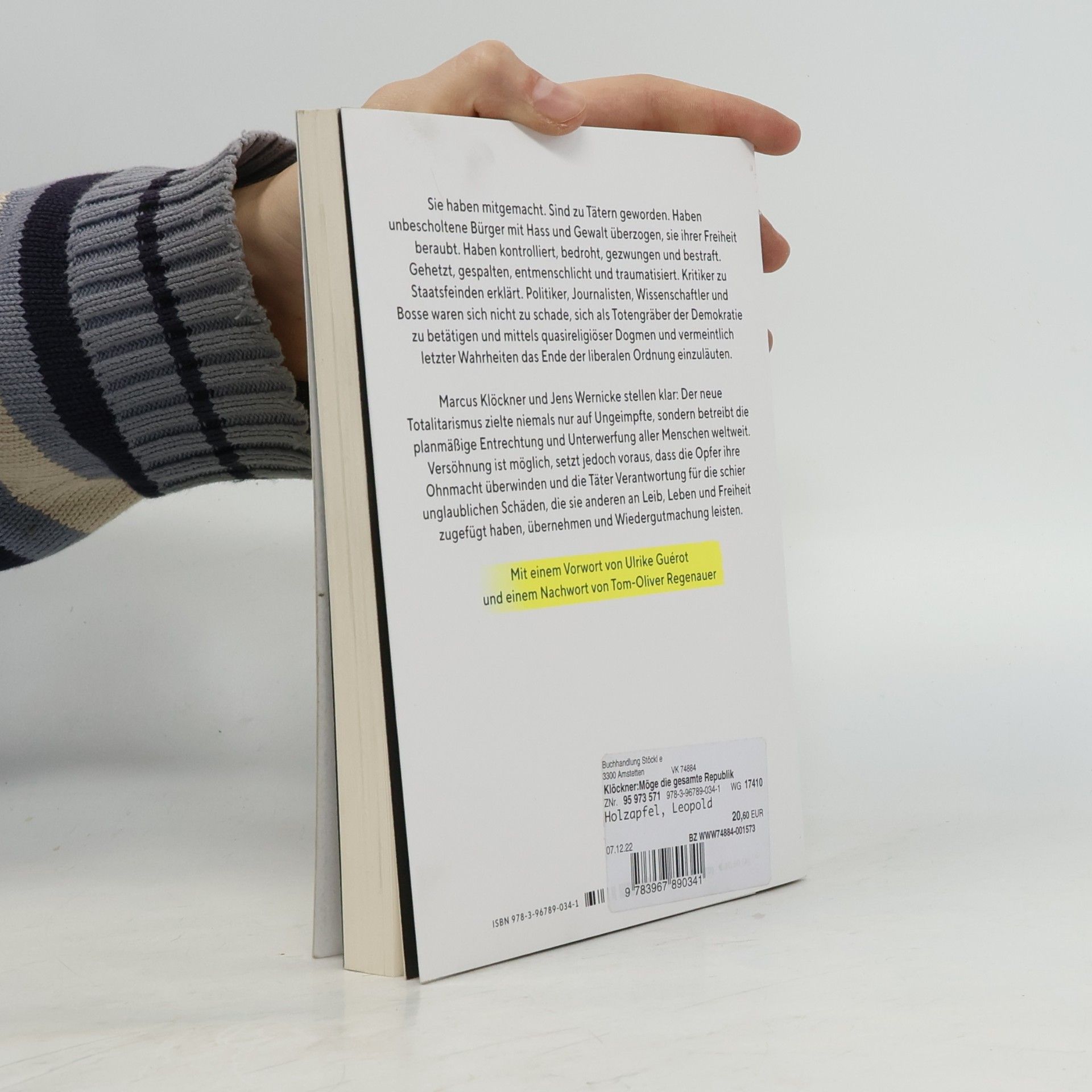 Marcus Klöckner »Möge die gesamte Republik mit dem Finger auf sie zeigen.«