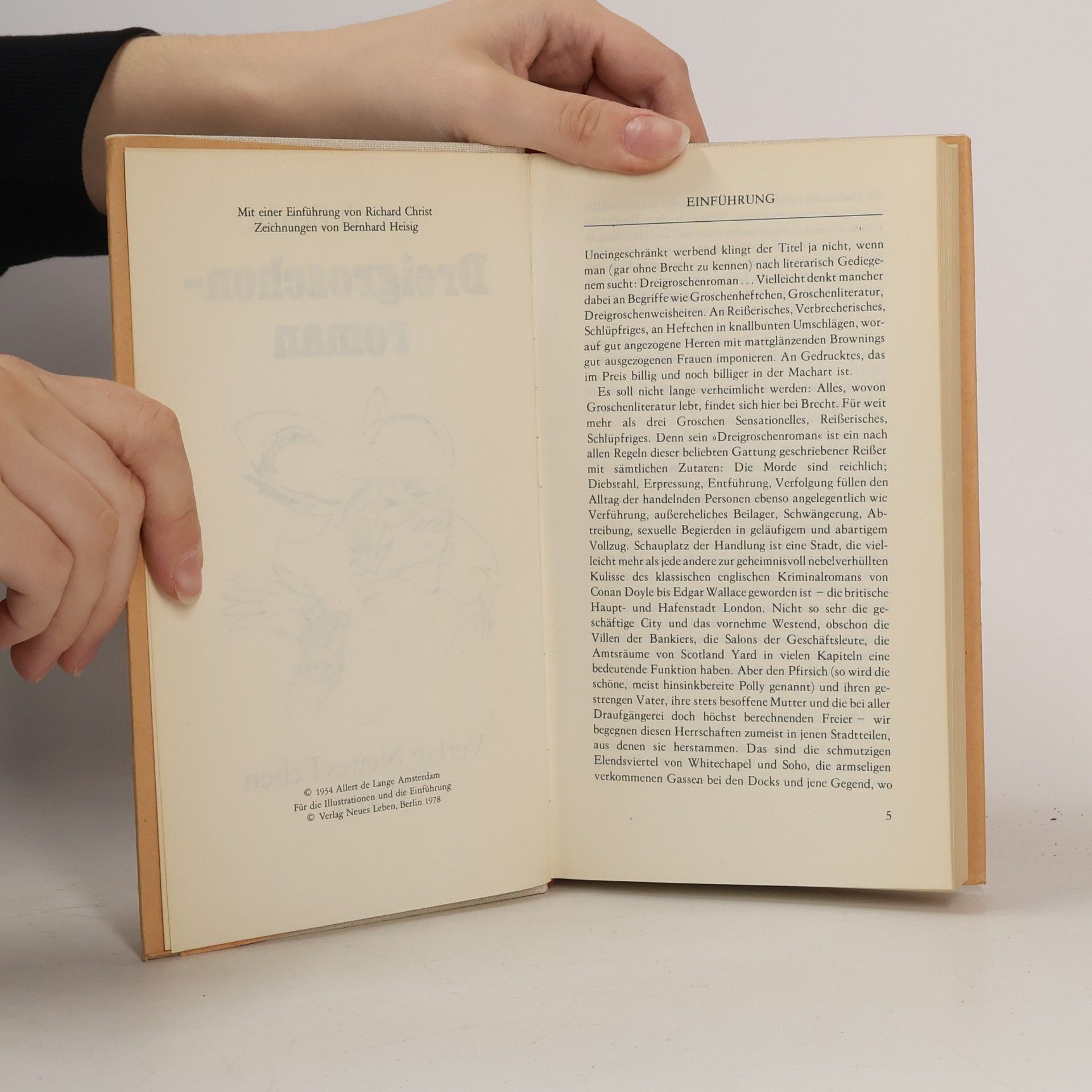 Bertolt Brecht Dreigroschenroman