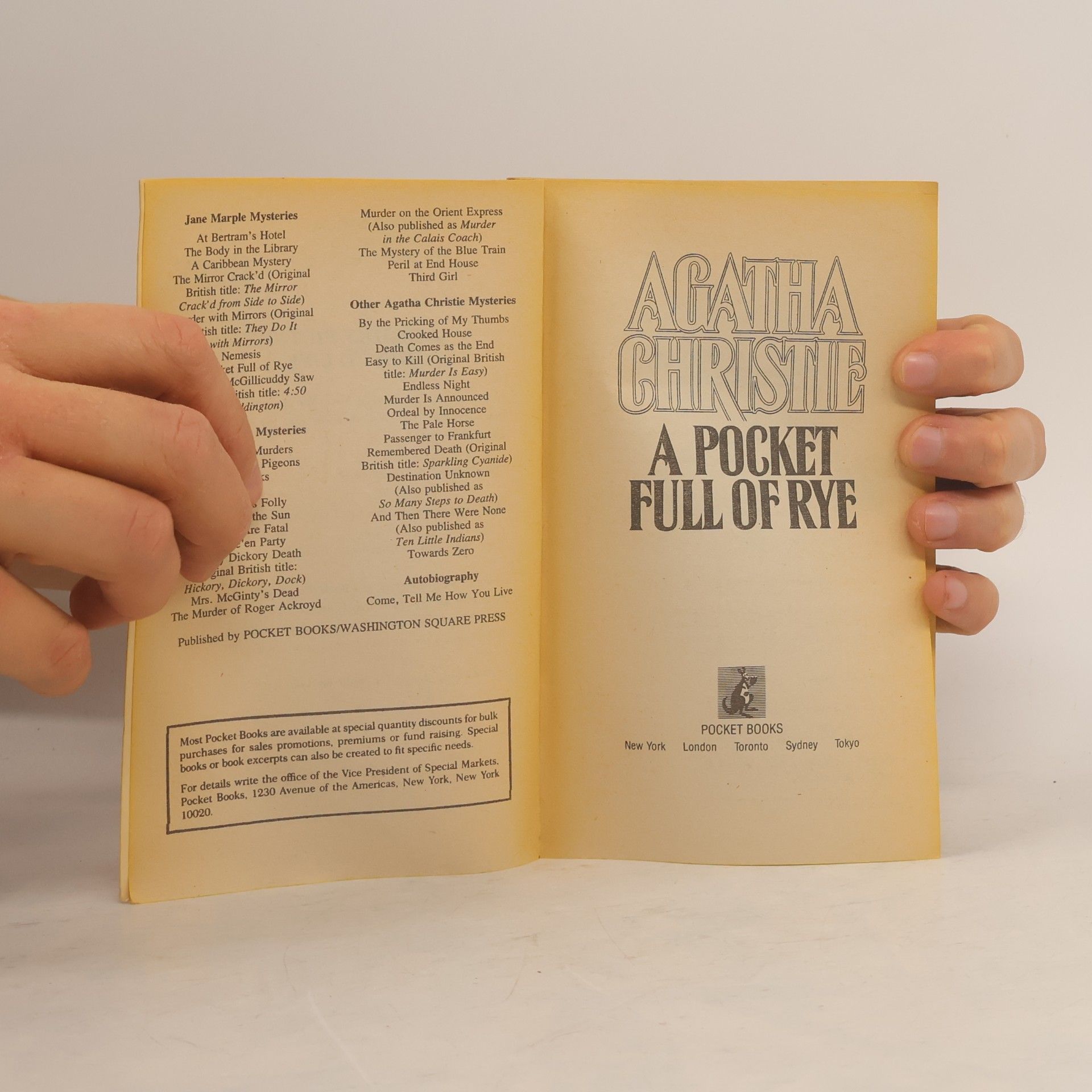 Agatha Christie A Pocket Full of Rye