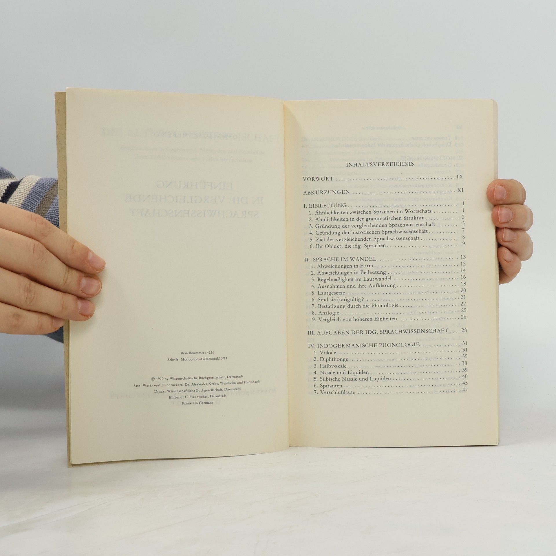 Oswald Szemere nyi Einführung in die Vergleichende Sprachwissenschaft