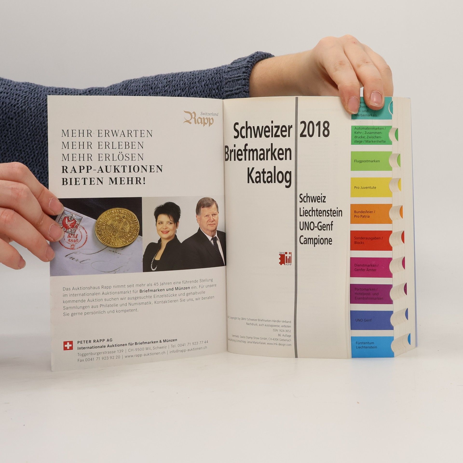 Lena Maria Kaiser Schweizer Briefmarken Katalog 2018