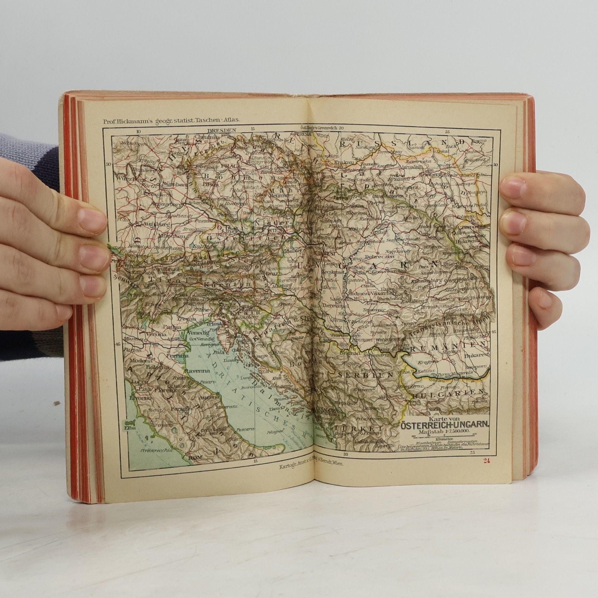 Alois Ludvik Hickmann Geographisch-statistischer Universal-Taschen-AtlasAlois Ludvik Hickmann