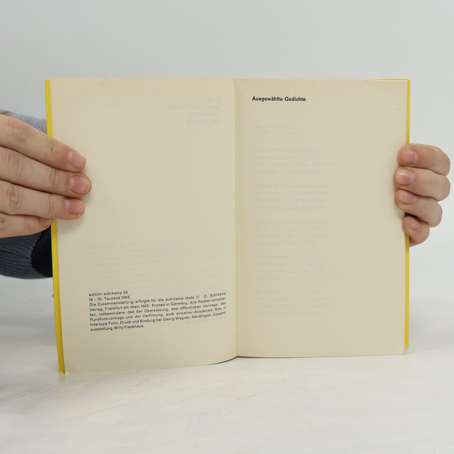 Karl Krolow Ausgewählte Gedichte. Nachwort von Hugo Friedrich