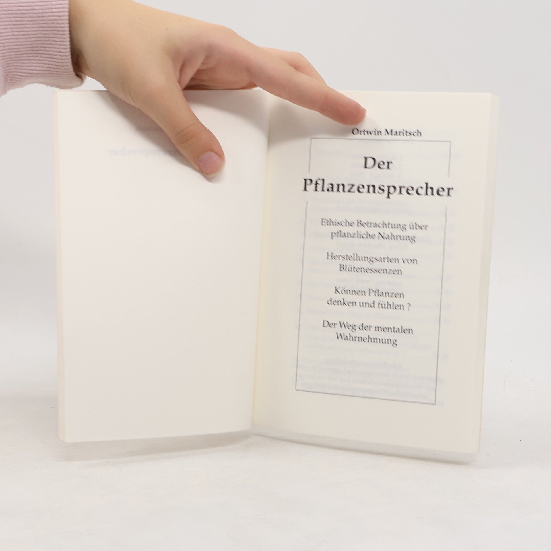 Ortwin Maritsch Der Pflanzensprecher