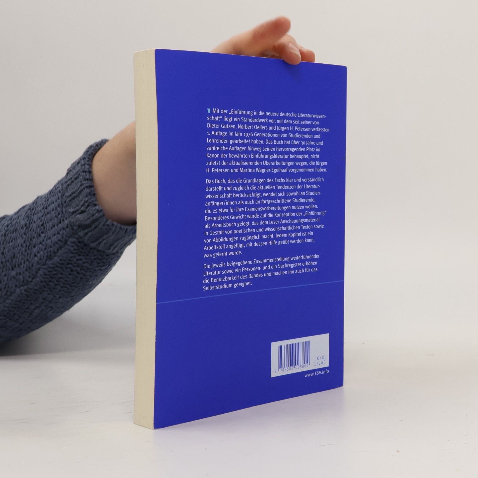 Jürgen H. Petersen Einführung in die neuere deutsche Literaturwissenschaft