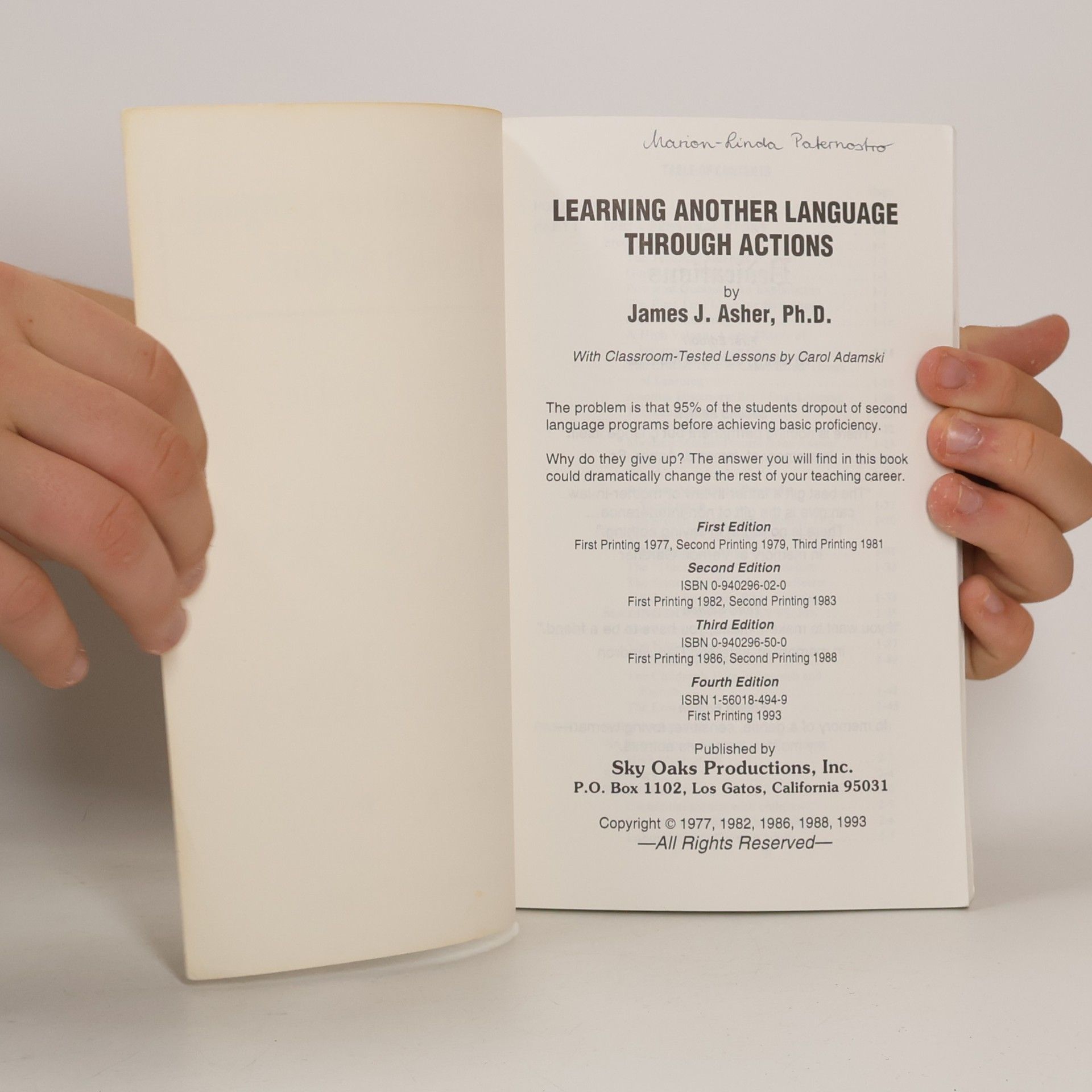 James J. Asher Learning Another Language Through Actions