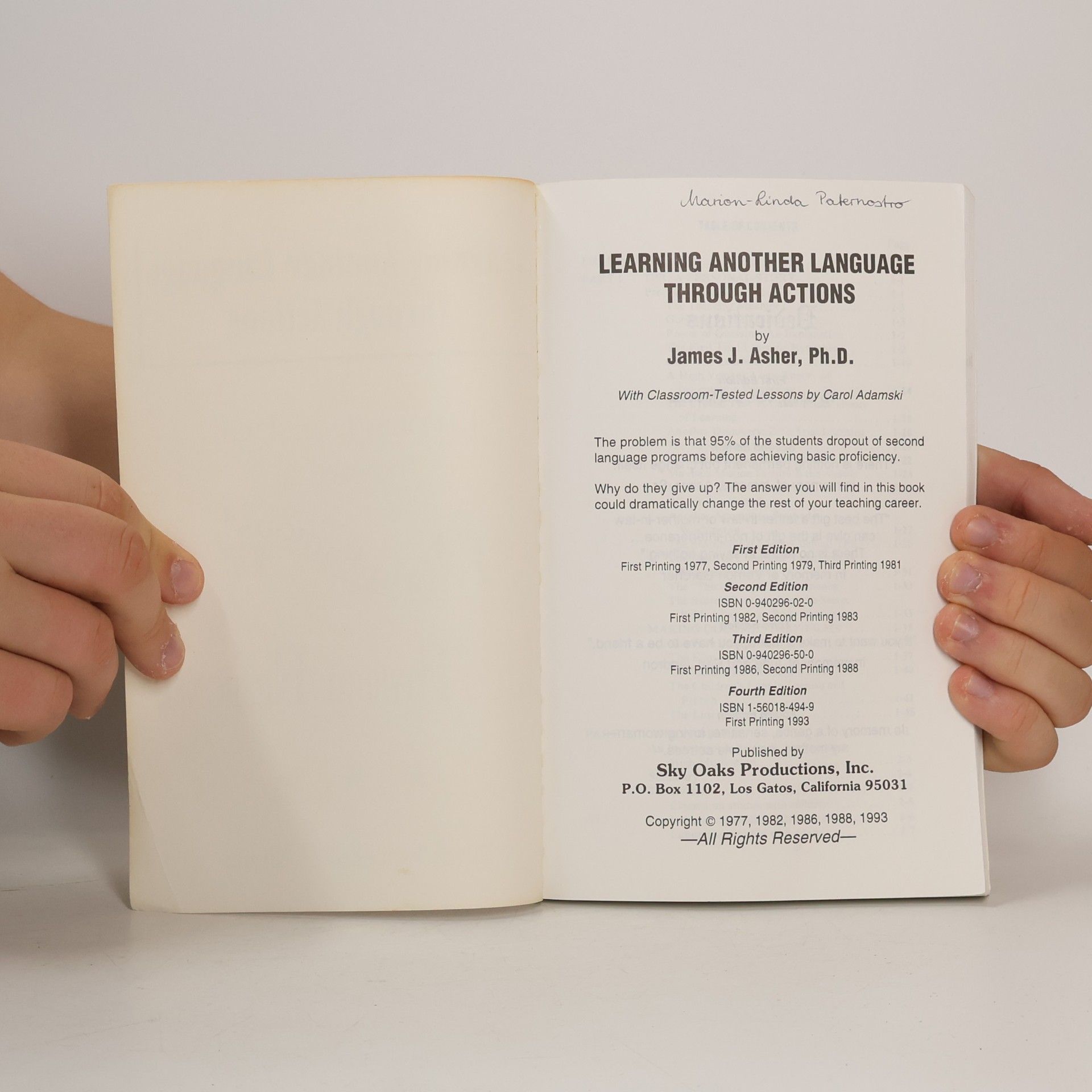 James J. Asher Learning Another Language Through Actions