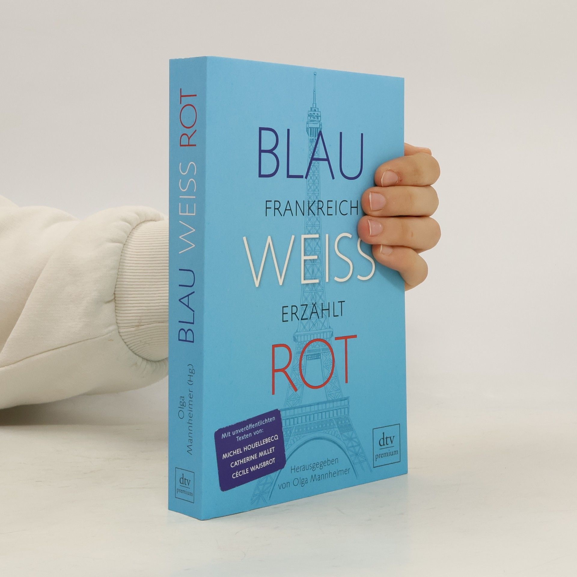 Olga Mannheimer Blau, weiß, rot