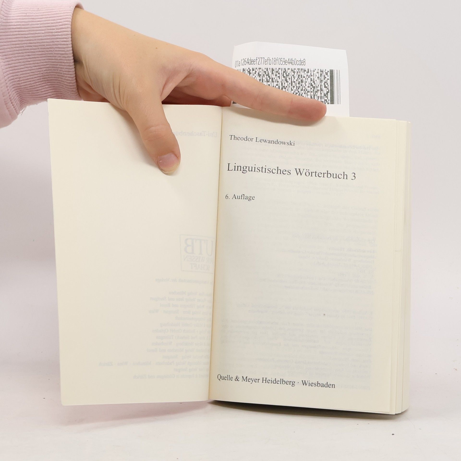 Th. Lewandowski Linguistisches Wörterbuch 3 S-Z