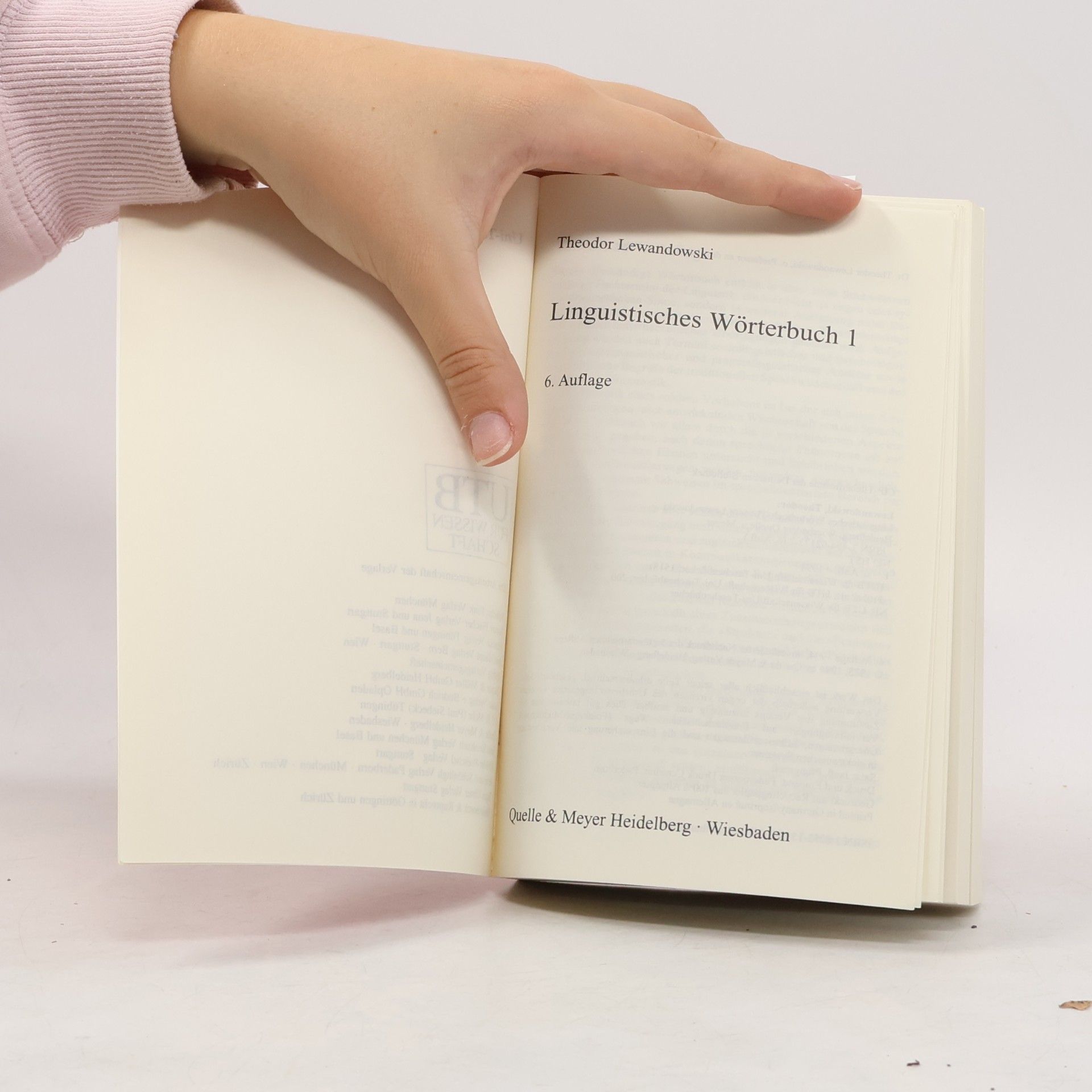 Autorenkollektiv Linguistisches Wörterbuch 1 A-H
