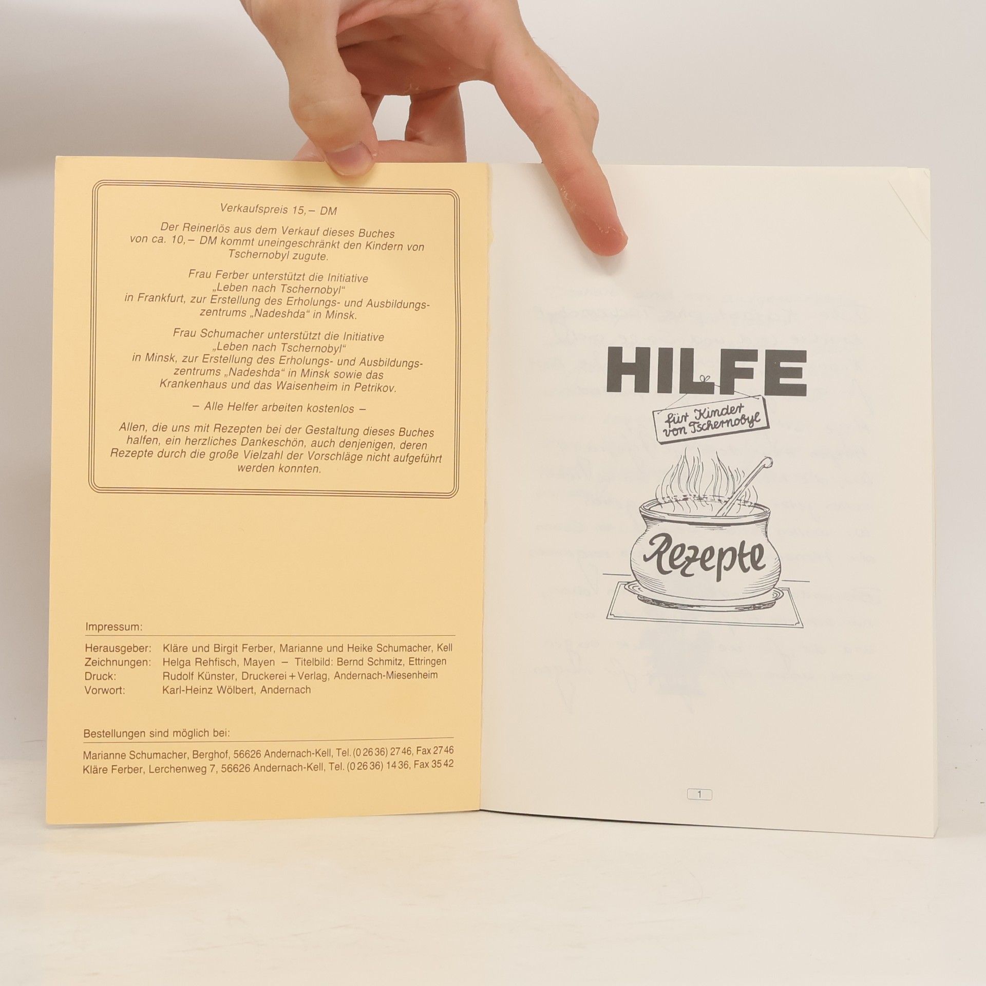 Kolektiv autorů Hilfe für Kinder von Tschernobyl. Rezepte