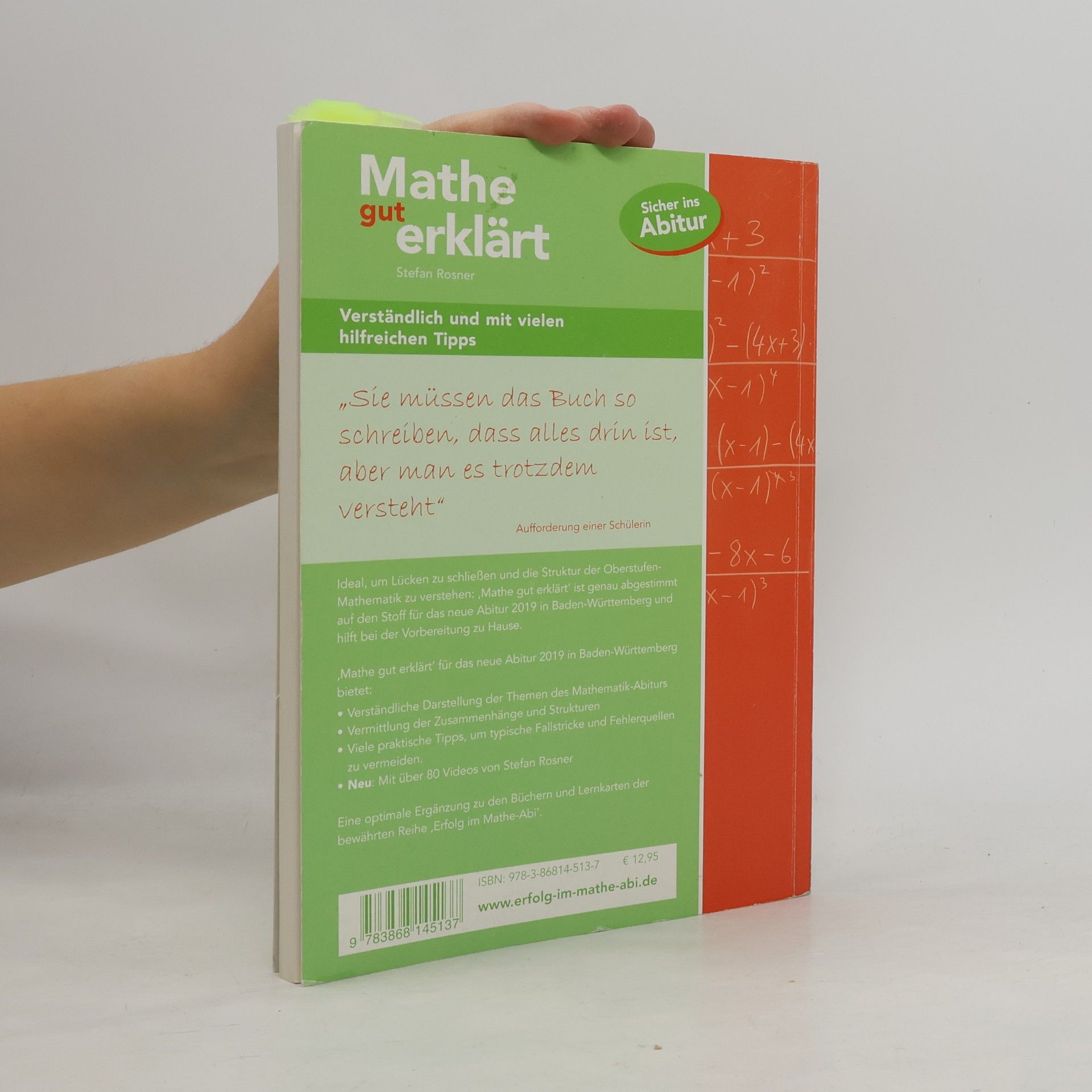 Stefan Rosner Mathe gut erklärt 2019 Baden-Württemberg Gymnasium