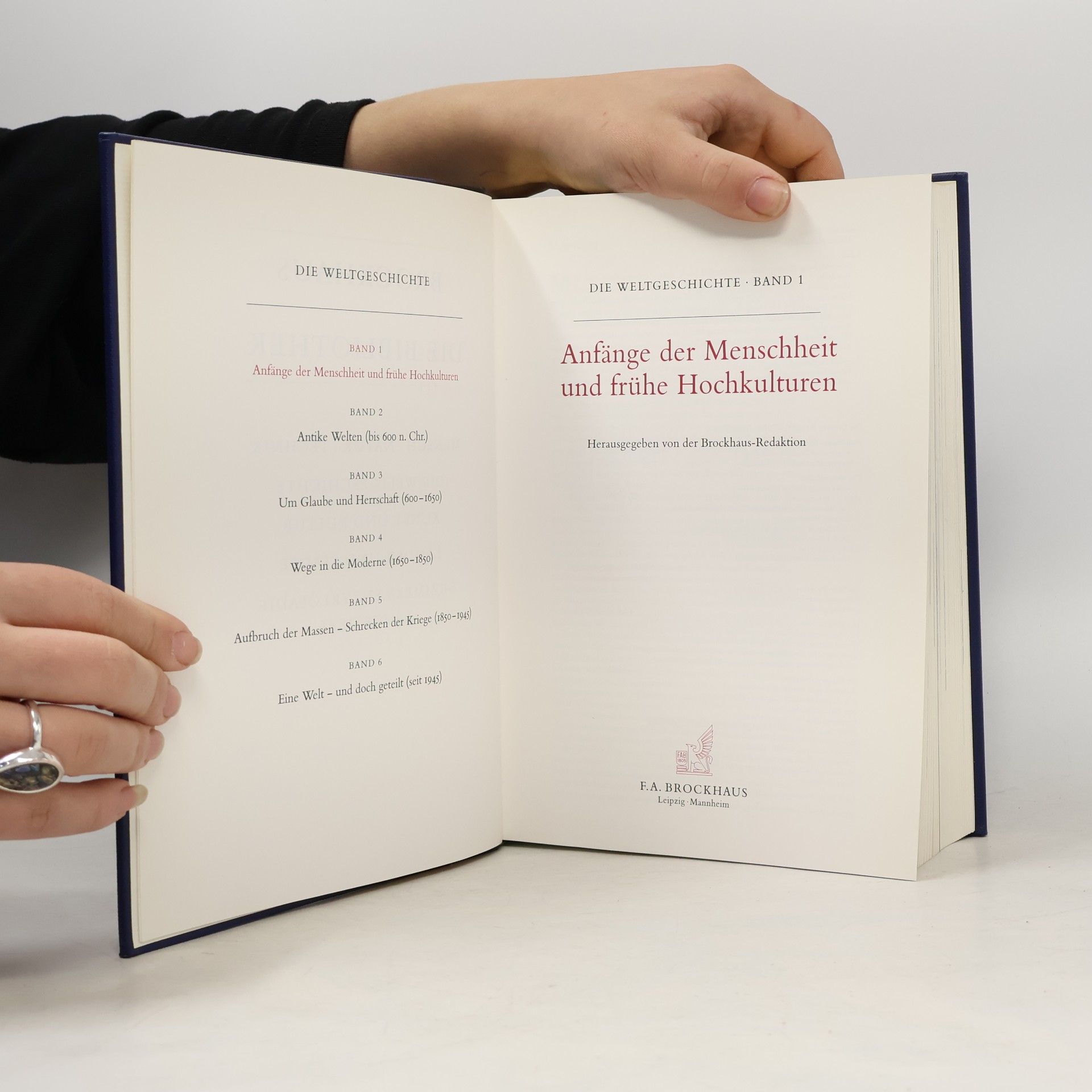 Various authors Bd.1 : Anfänge der Menschheit und frühe Hochkulturen
