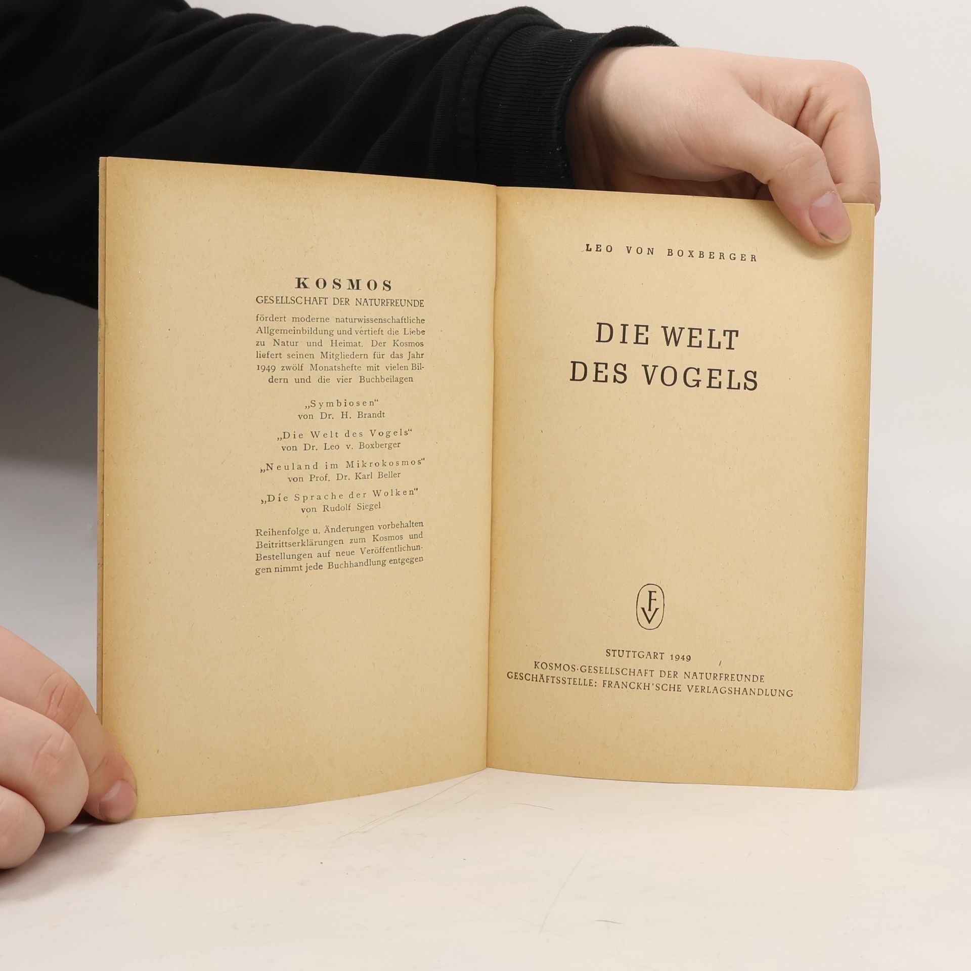 Leo von Boxberger Die Welt des Vogels